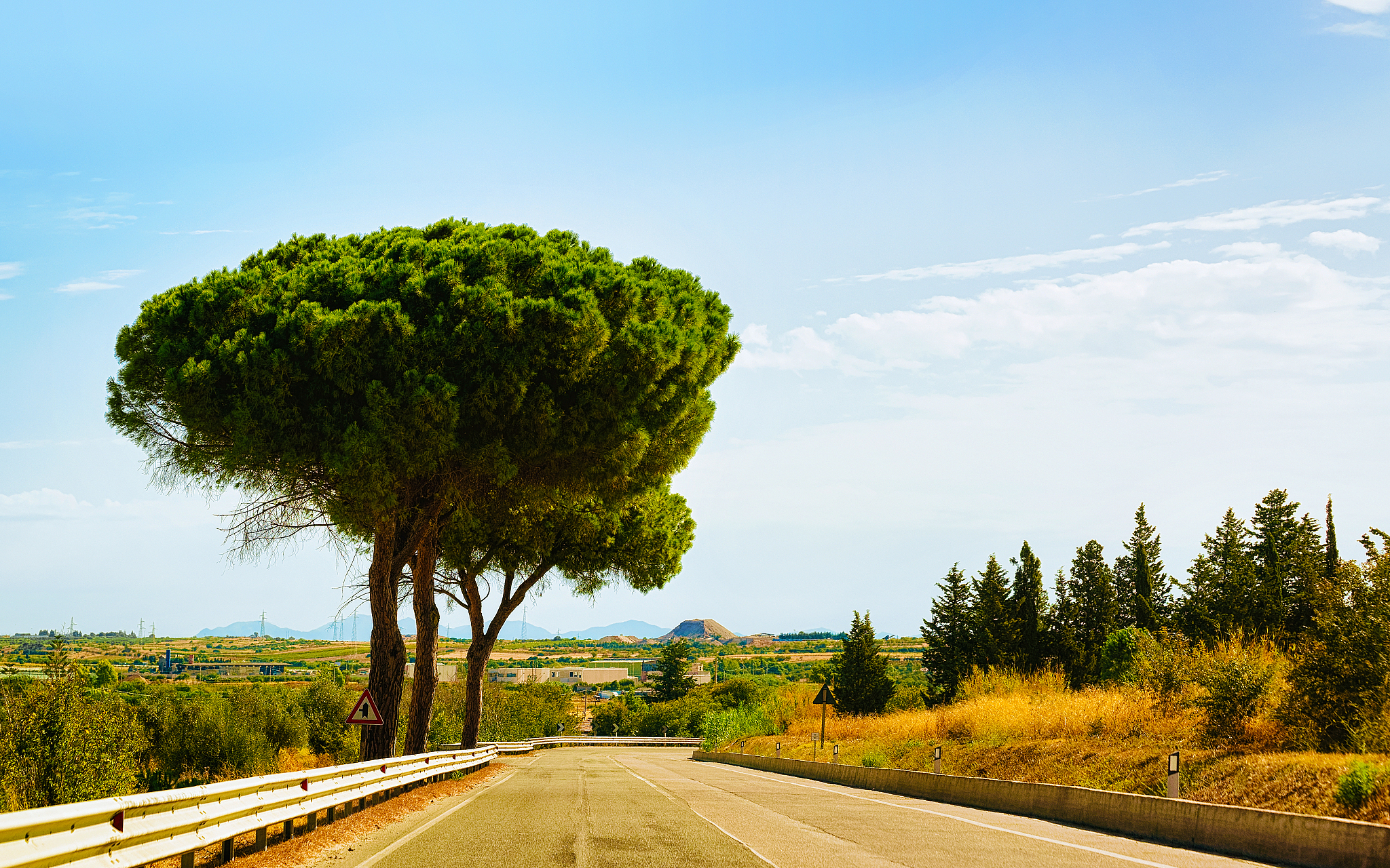 scenic road in cagliari sardinia