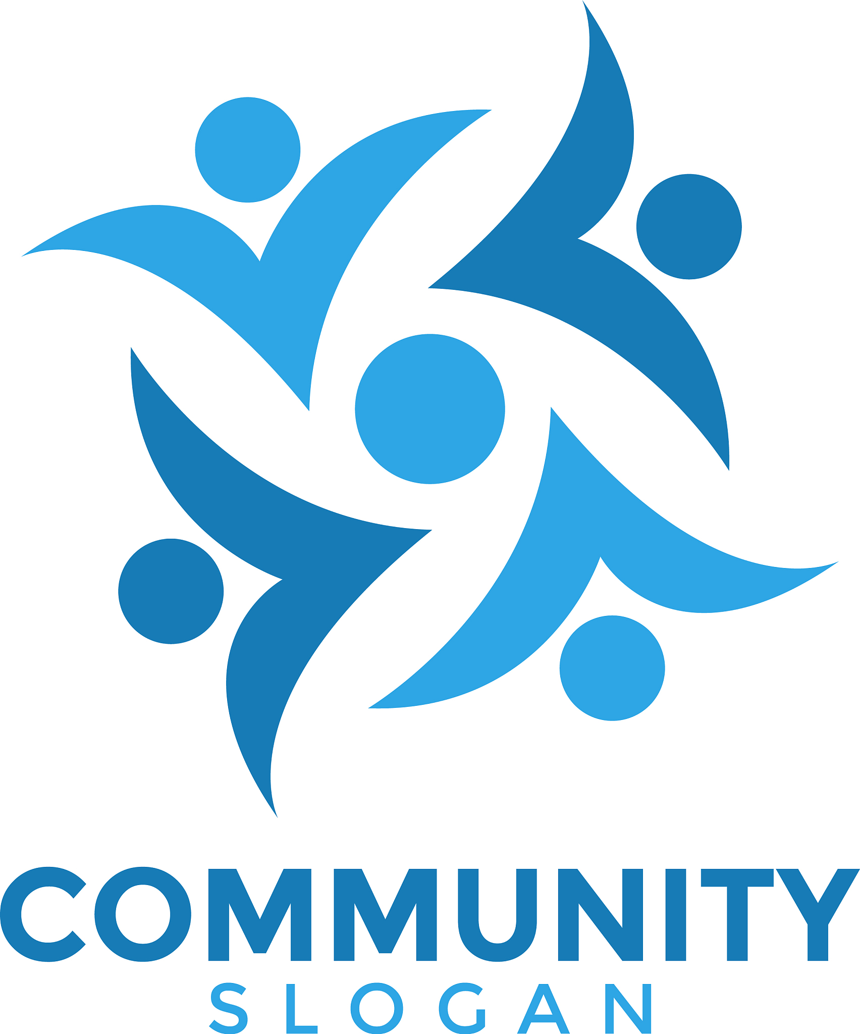 community people graphic design template