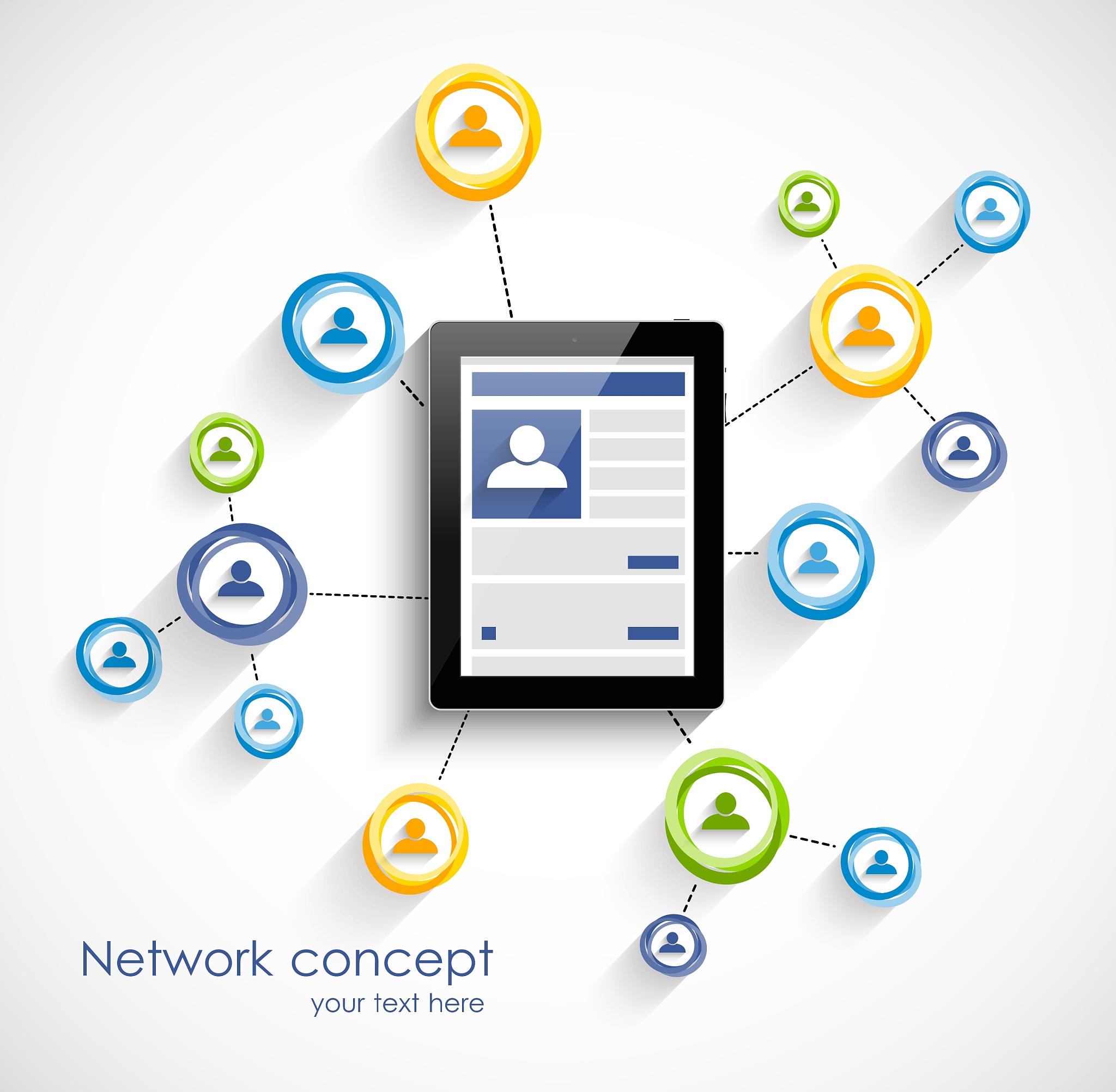social network background