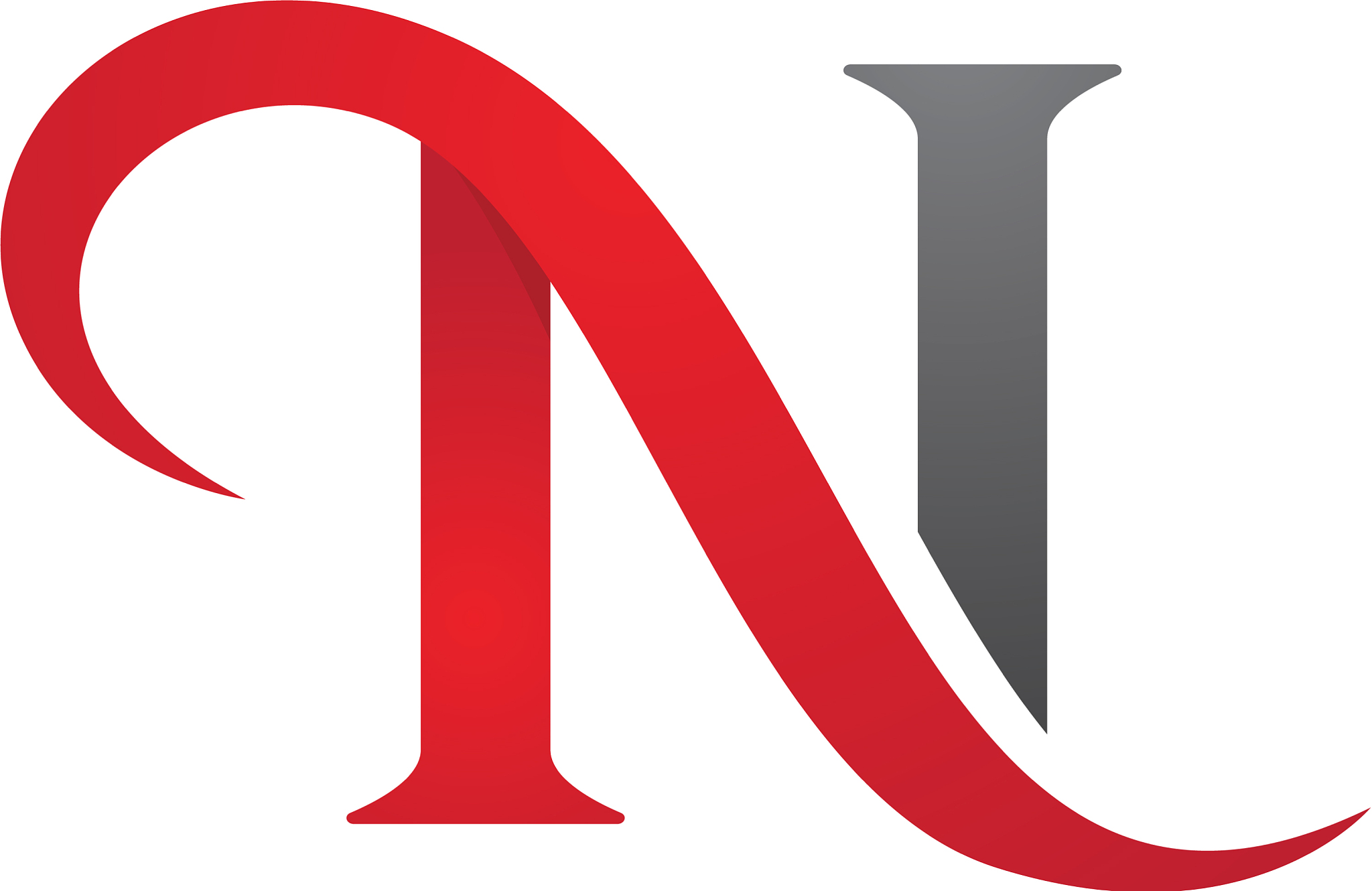 n letter logo template