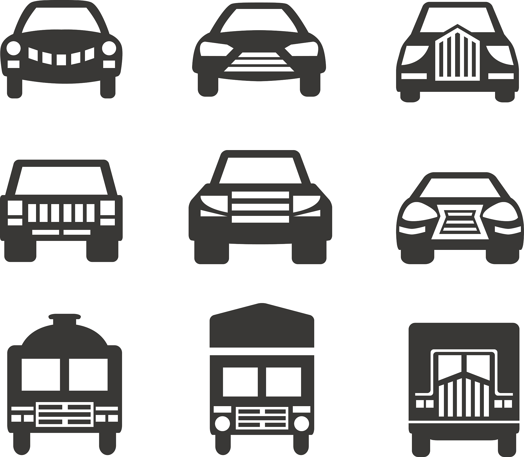 car icon set part two