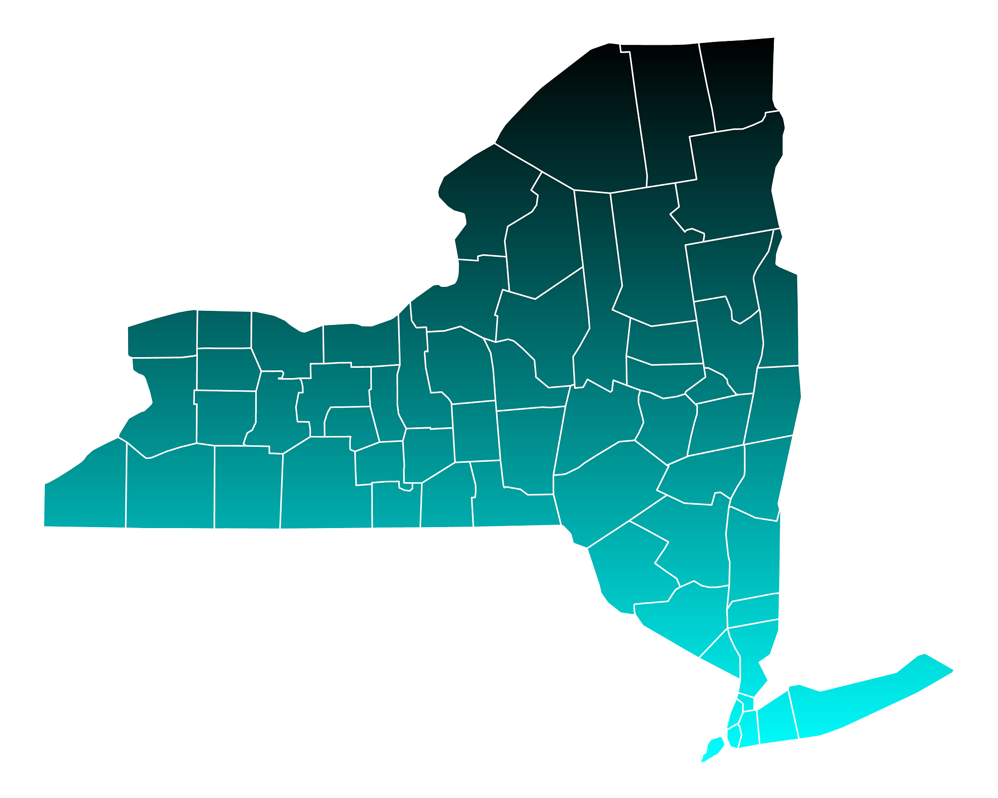 map of new york