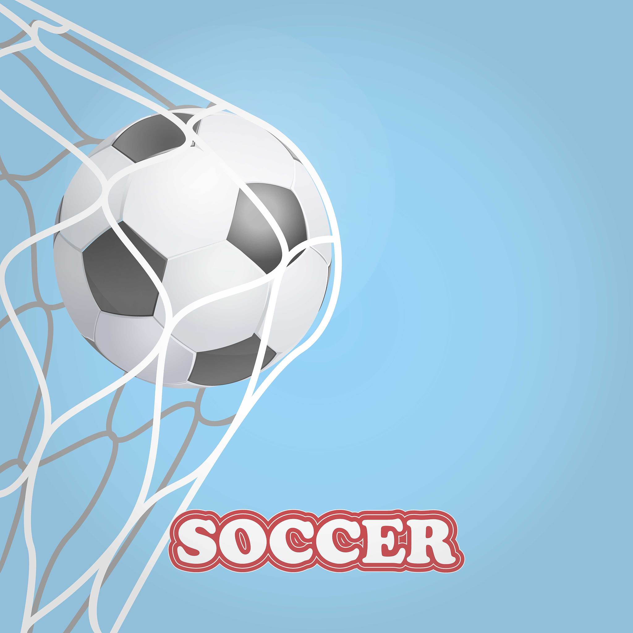 soccer ball in soccer goal