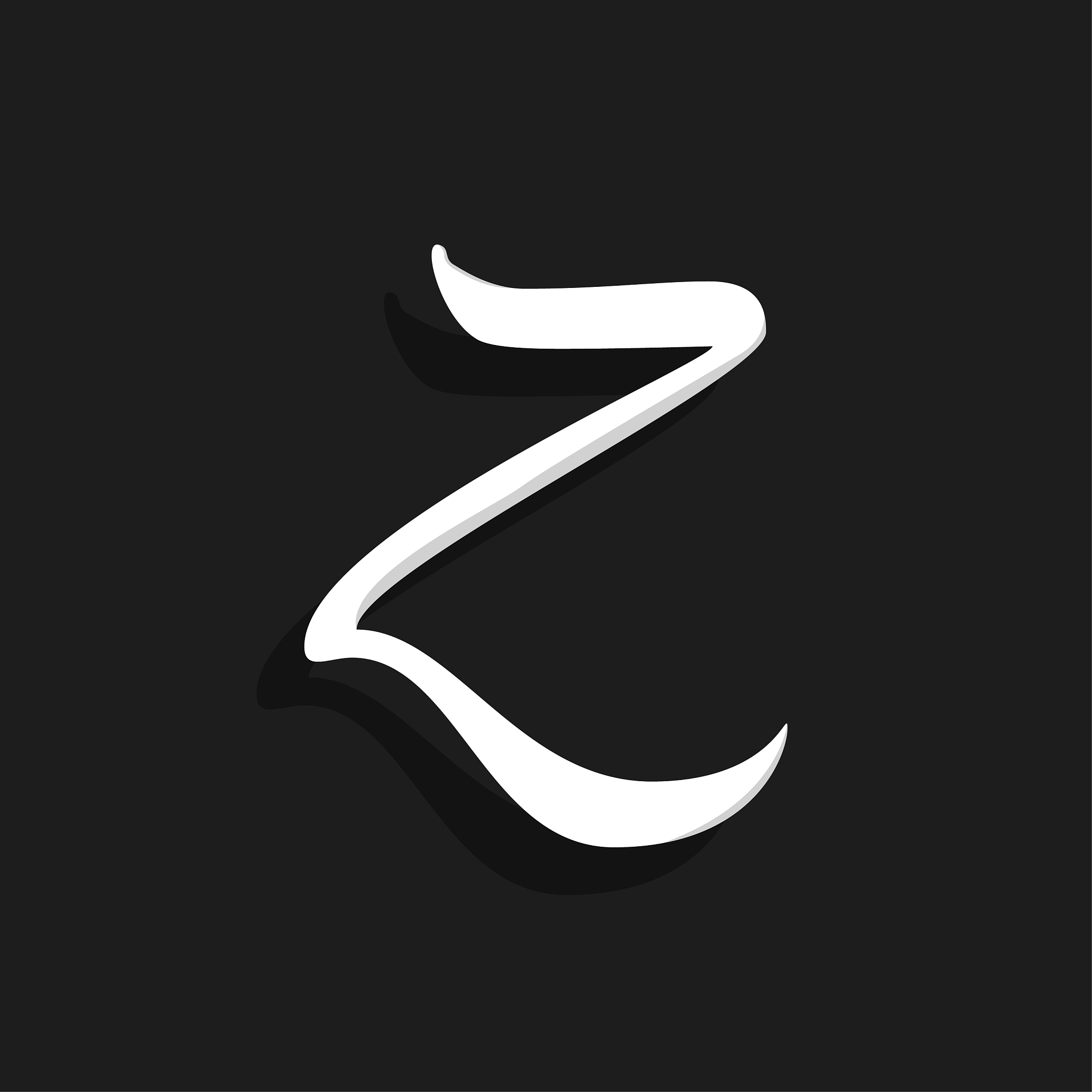 handwritten logo letter z