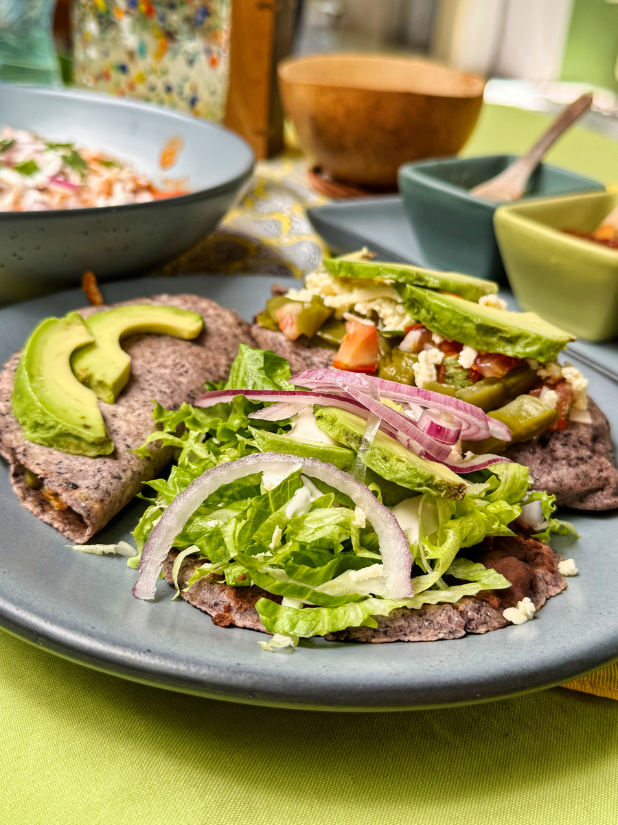 I made her home french fries and smothered in green chili with cheese lettuce tomato