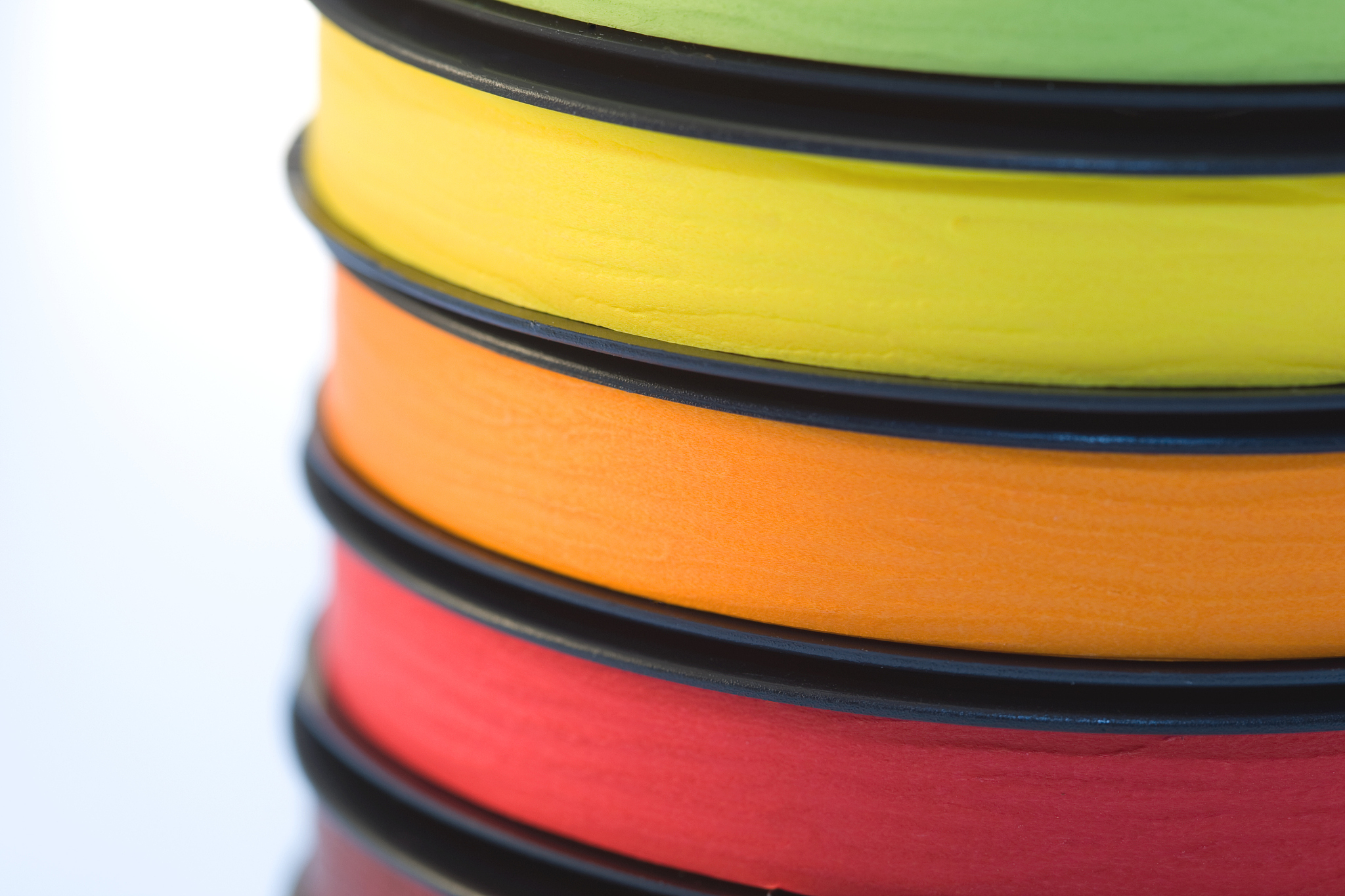 colorful ribbons rolls