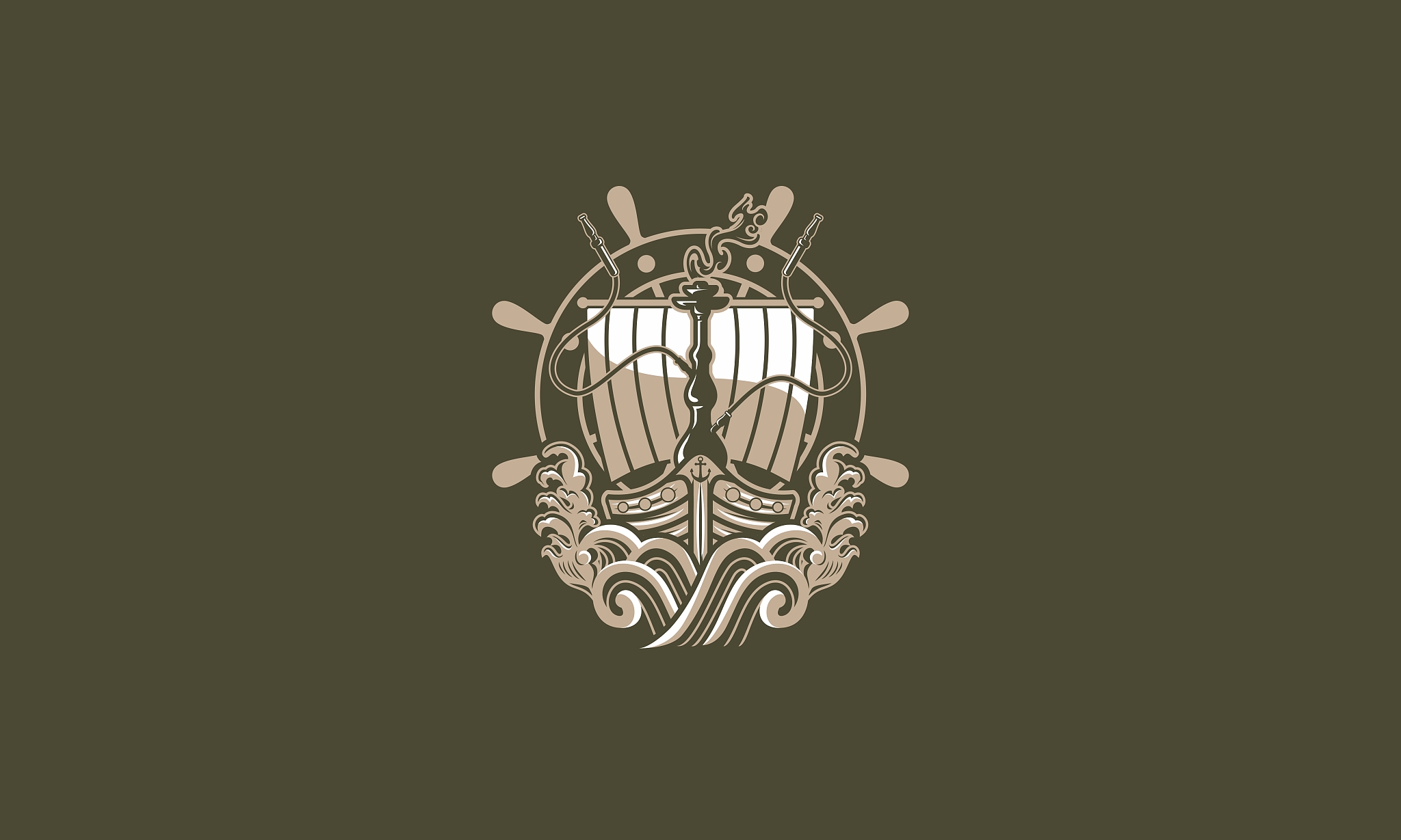 viking vessel shisha logo