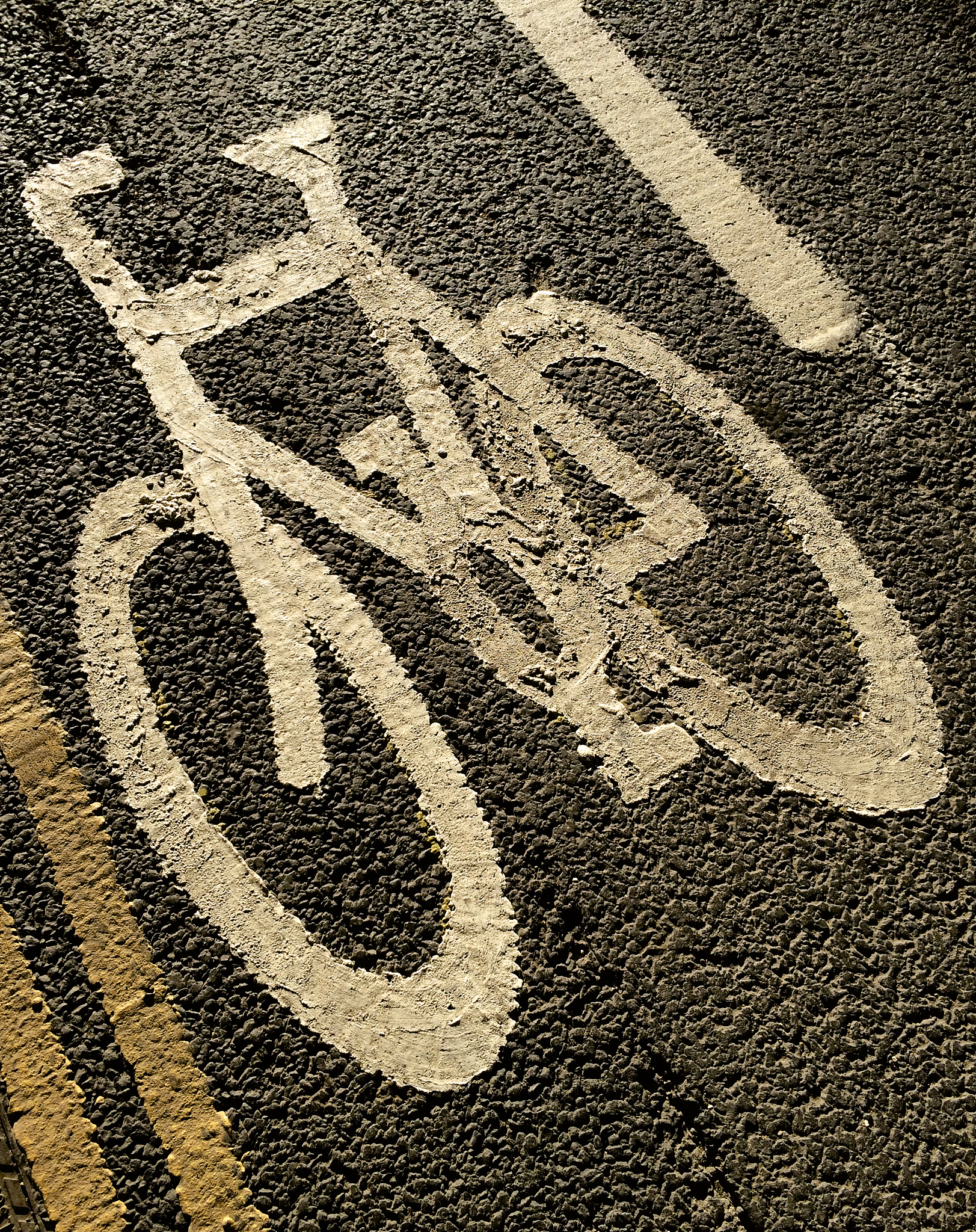 sign on bike lane