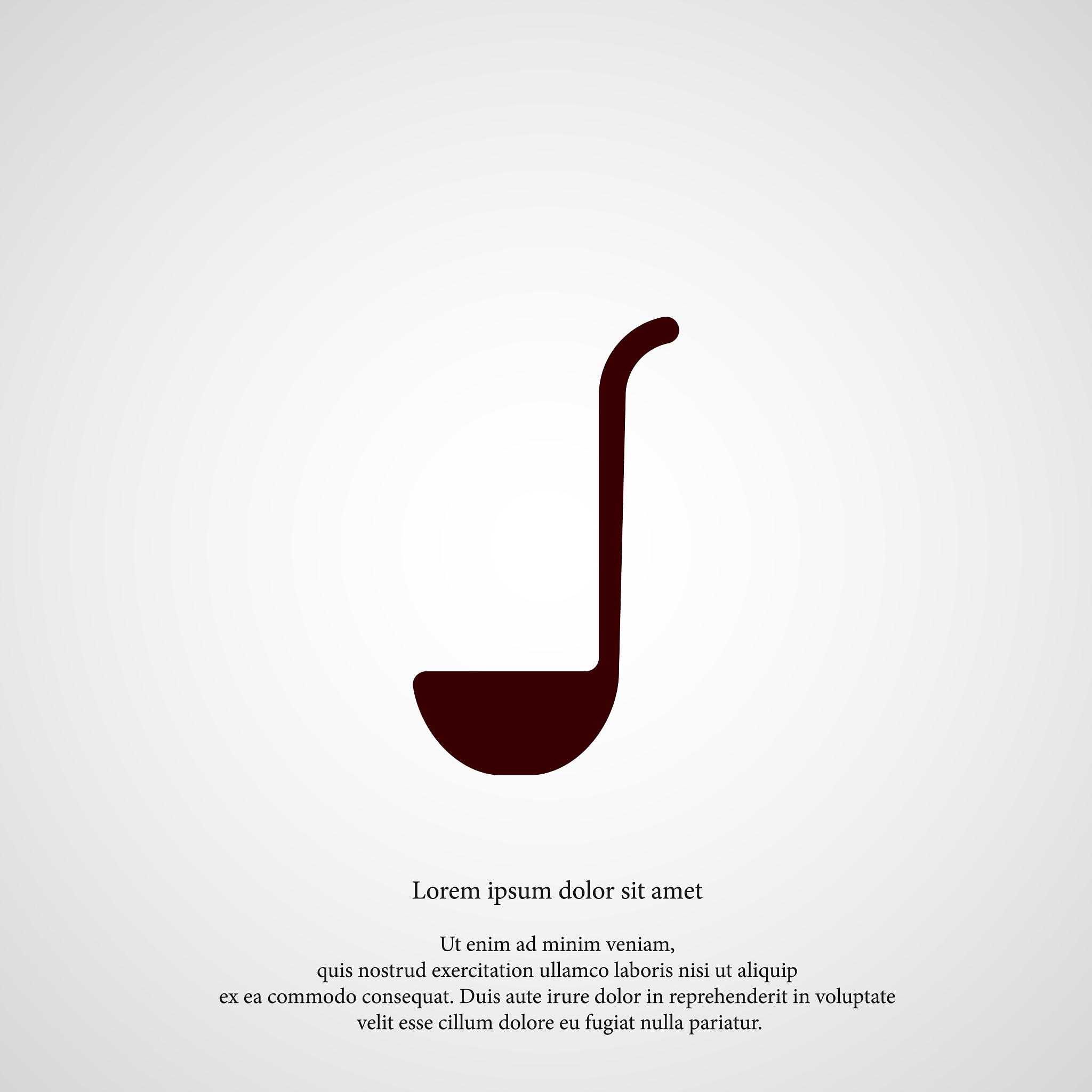 ladle icon simple food element