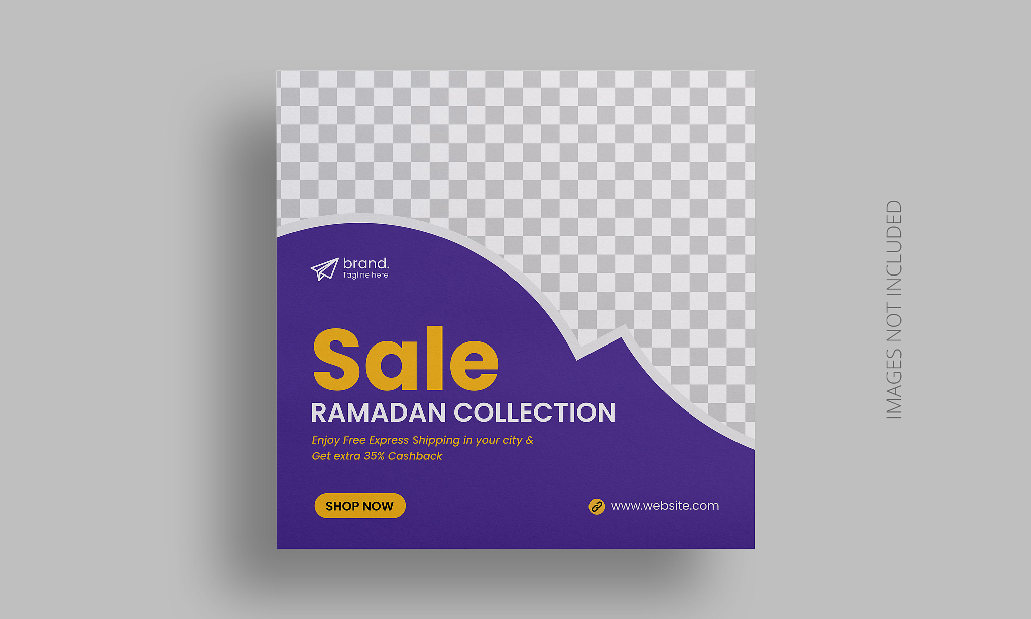 ramadan kareem sale social media banner template