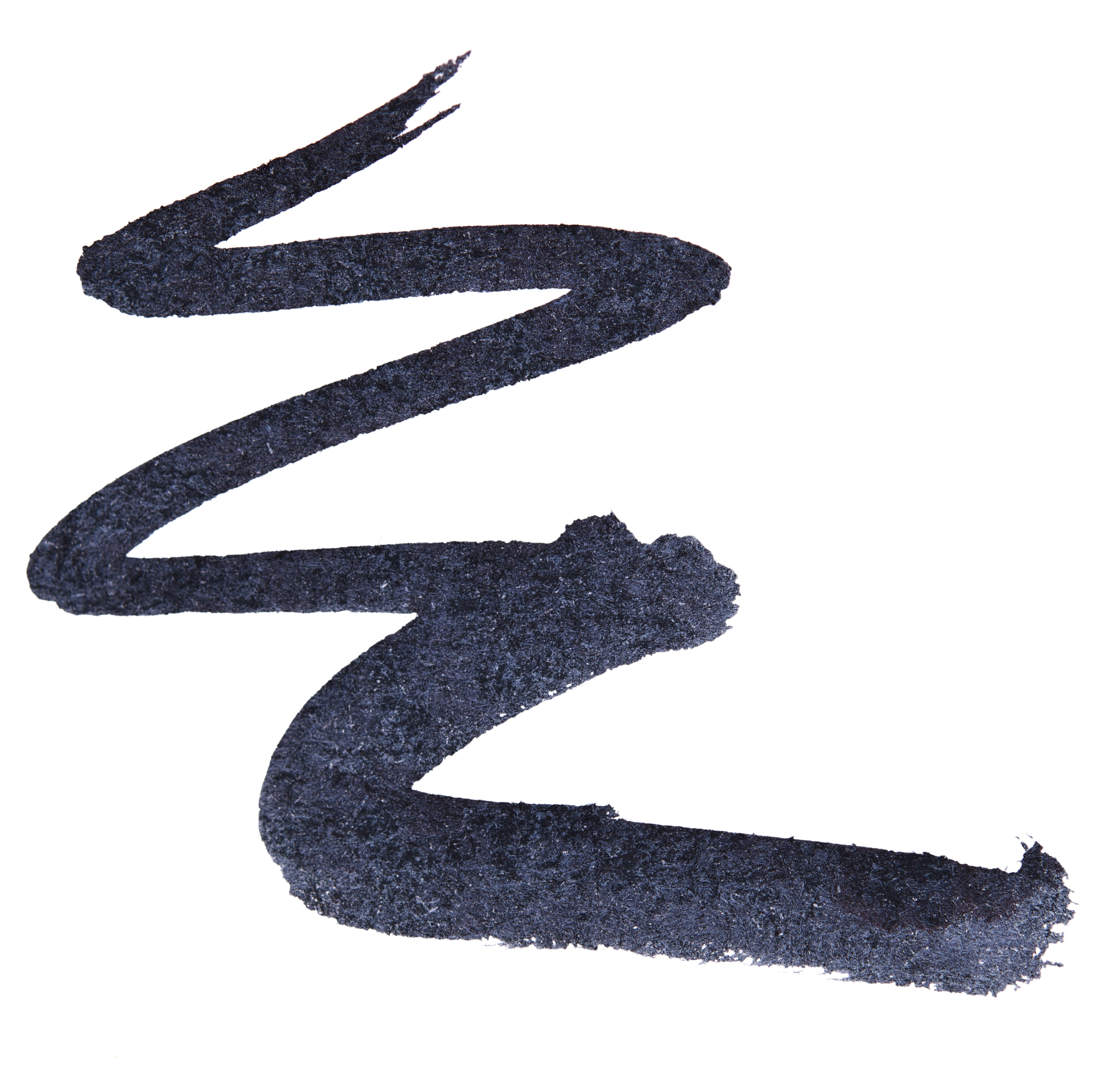 black ink on white