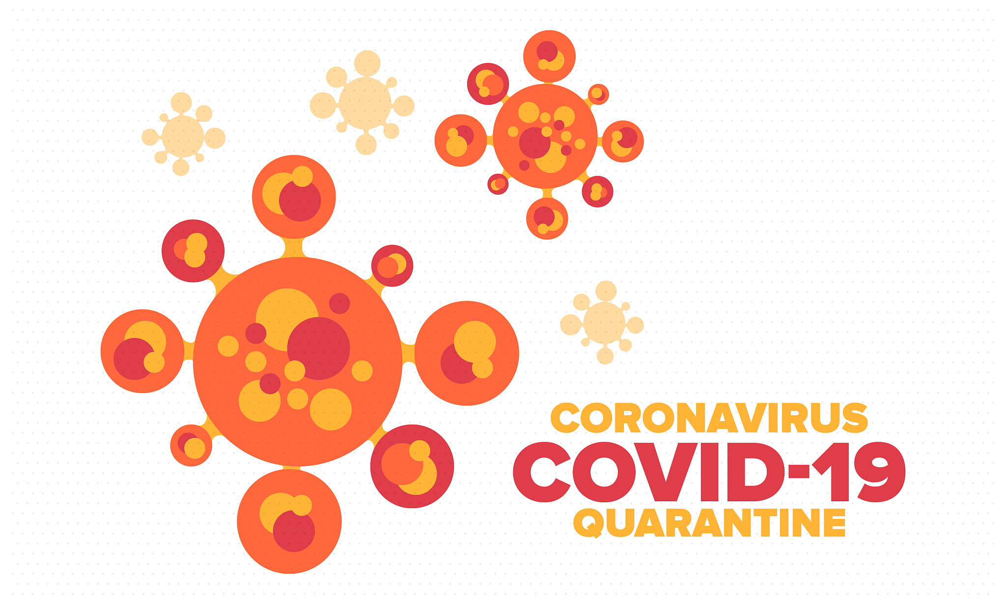 coronavirus quarantine design. covid-19 infection. epidemic warn
