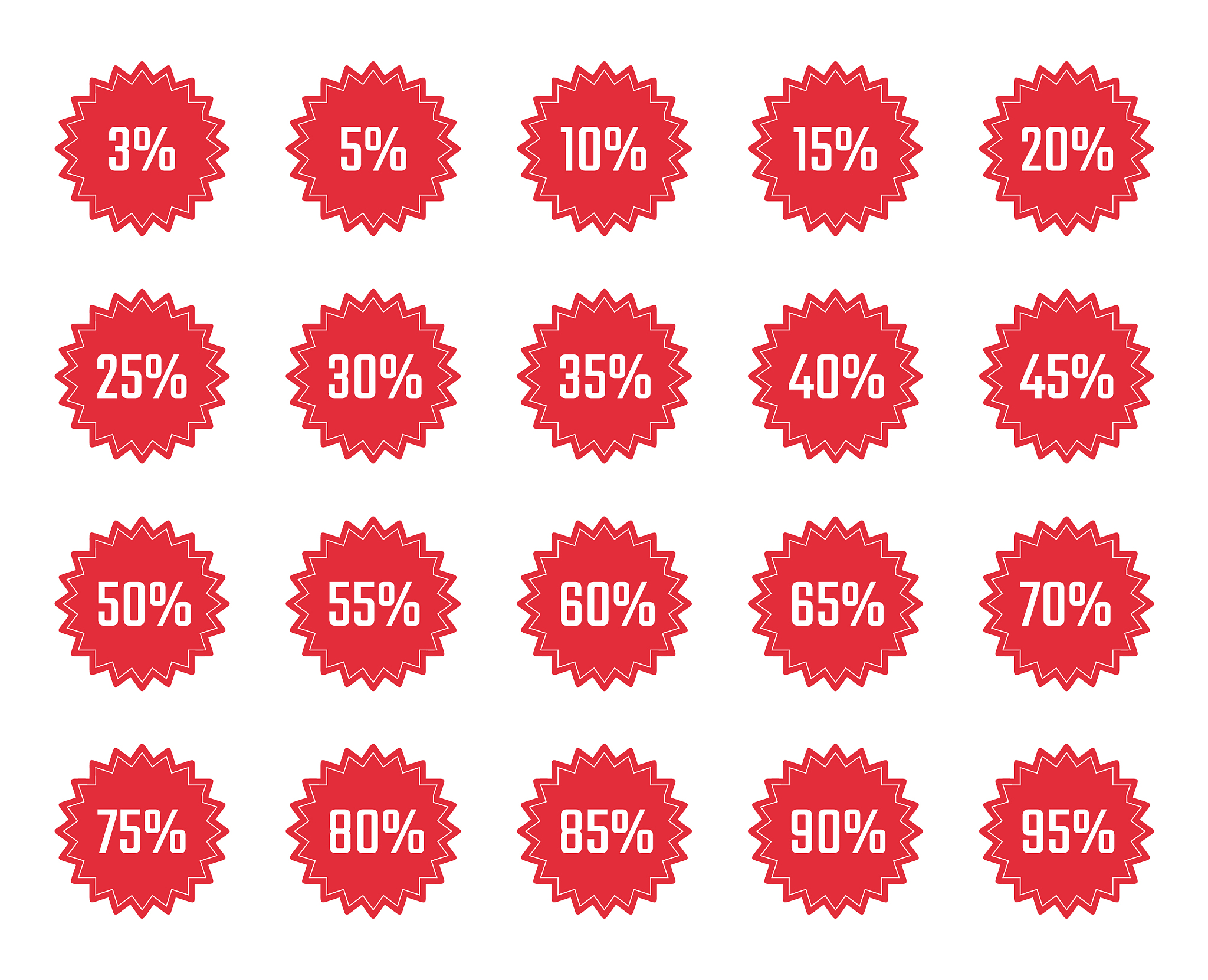 discount labels set sale tag offer price