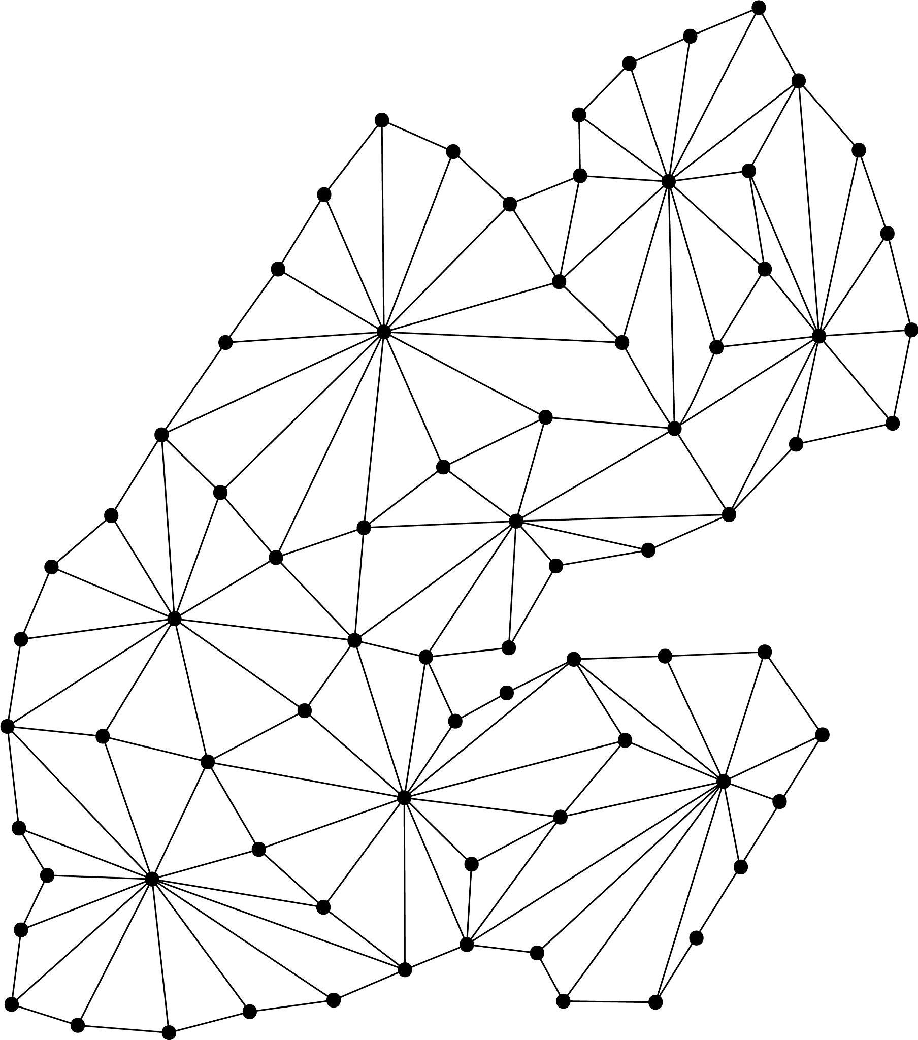 djibouti map of polygonal mosaic lines network