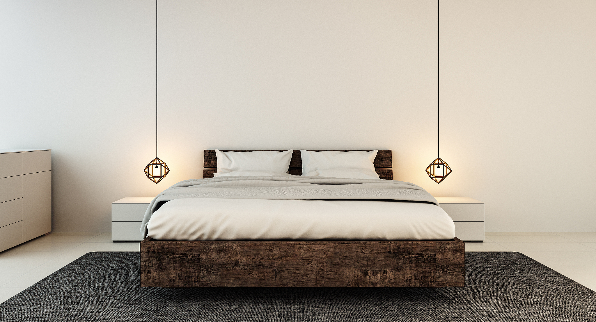 bedroom interior for modern home and hotel bedroom