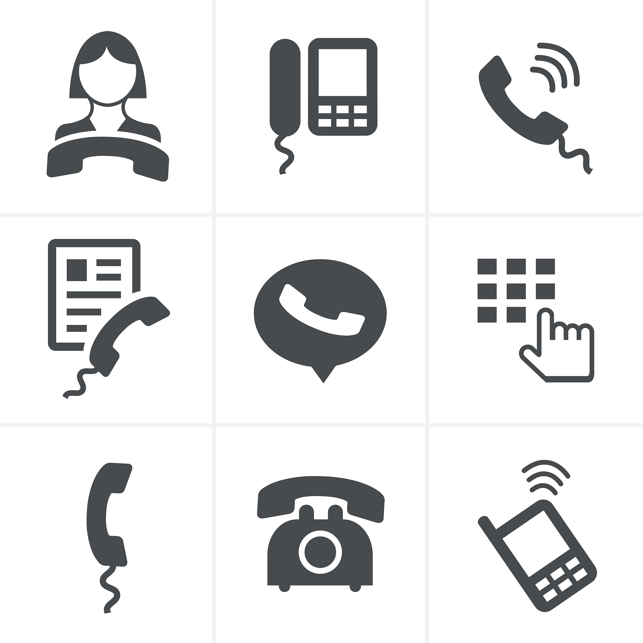 phone icons