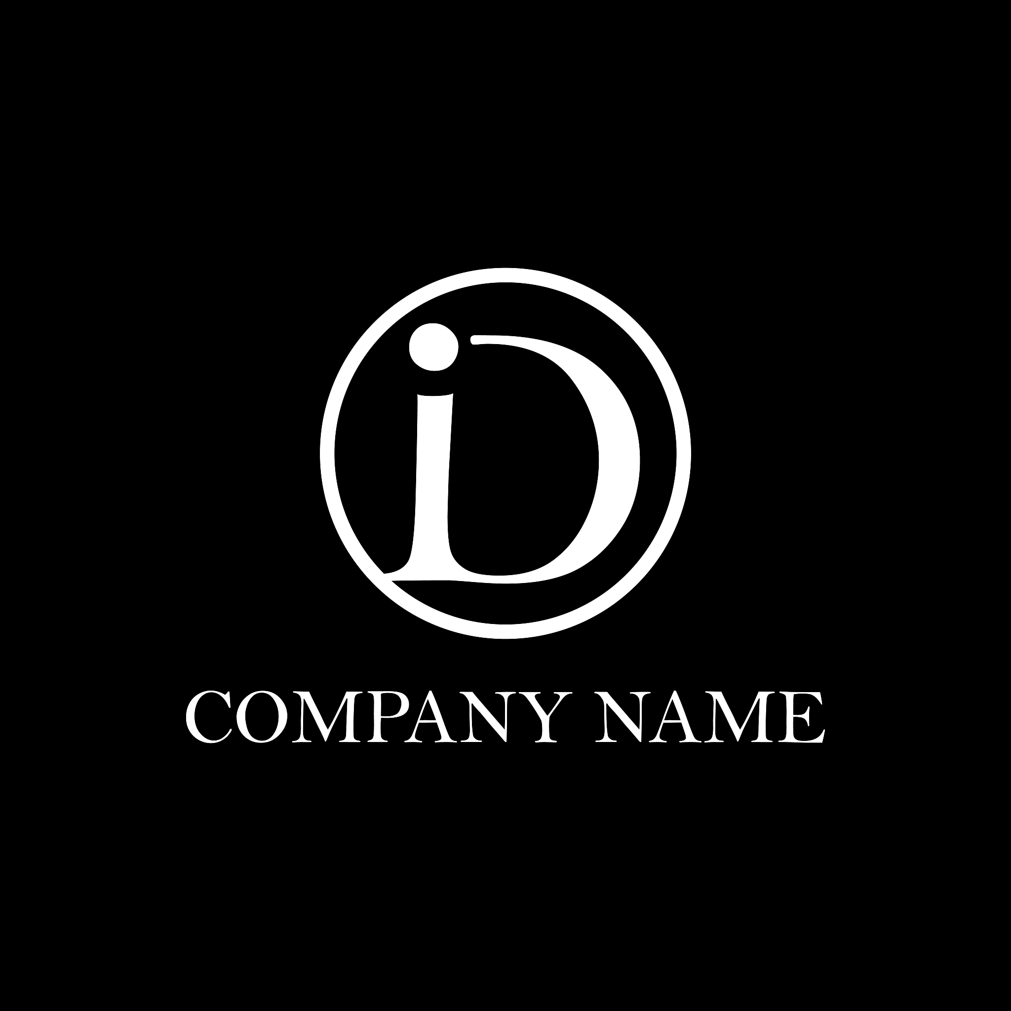 di initial logo design inspiration, clean and clever vector