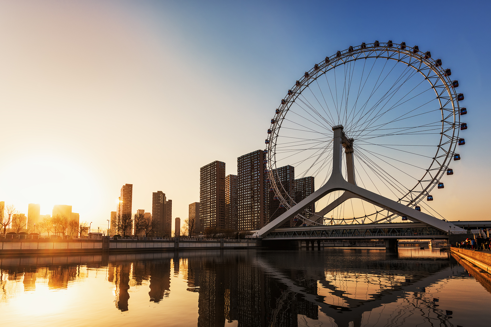 tianjin ferris wheel landscape