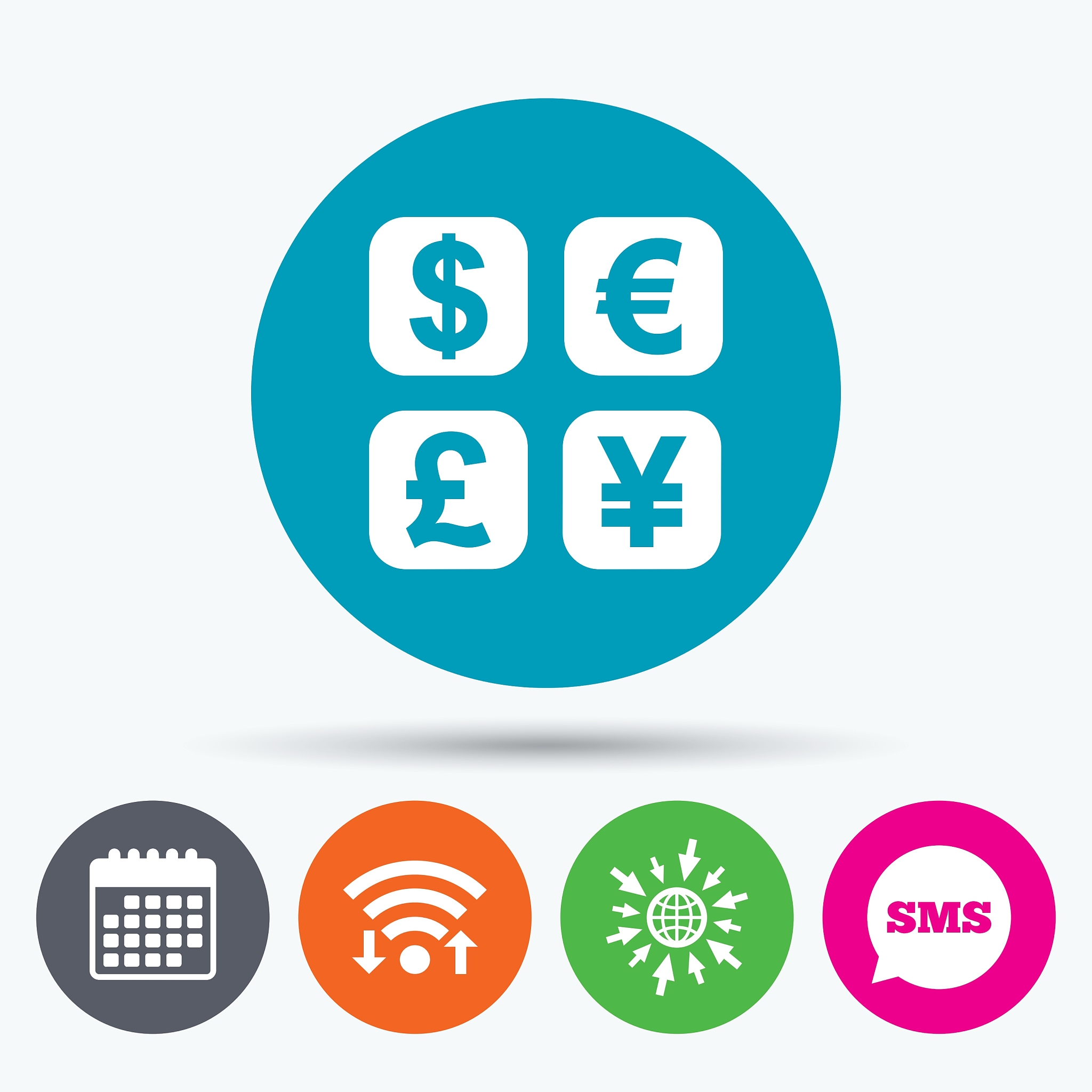 currency exchange sign icon currency converter