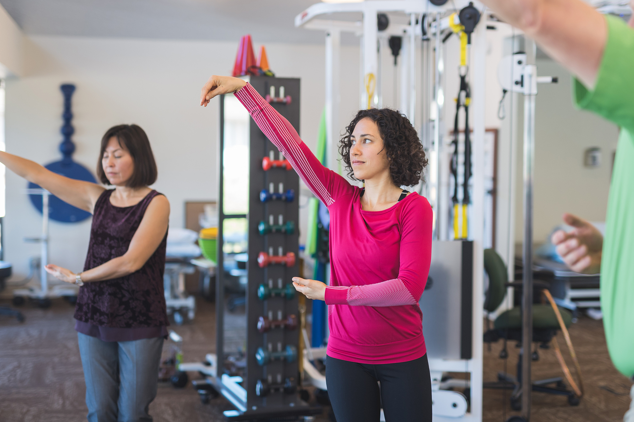 tai chi in a physiotherapy clinic