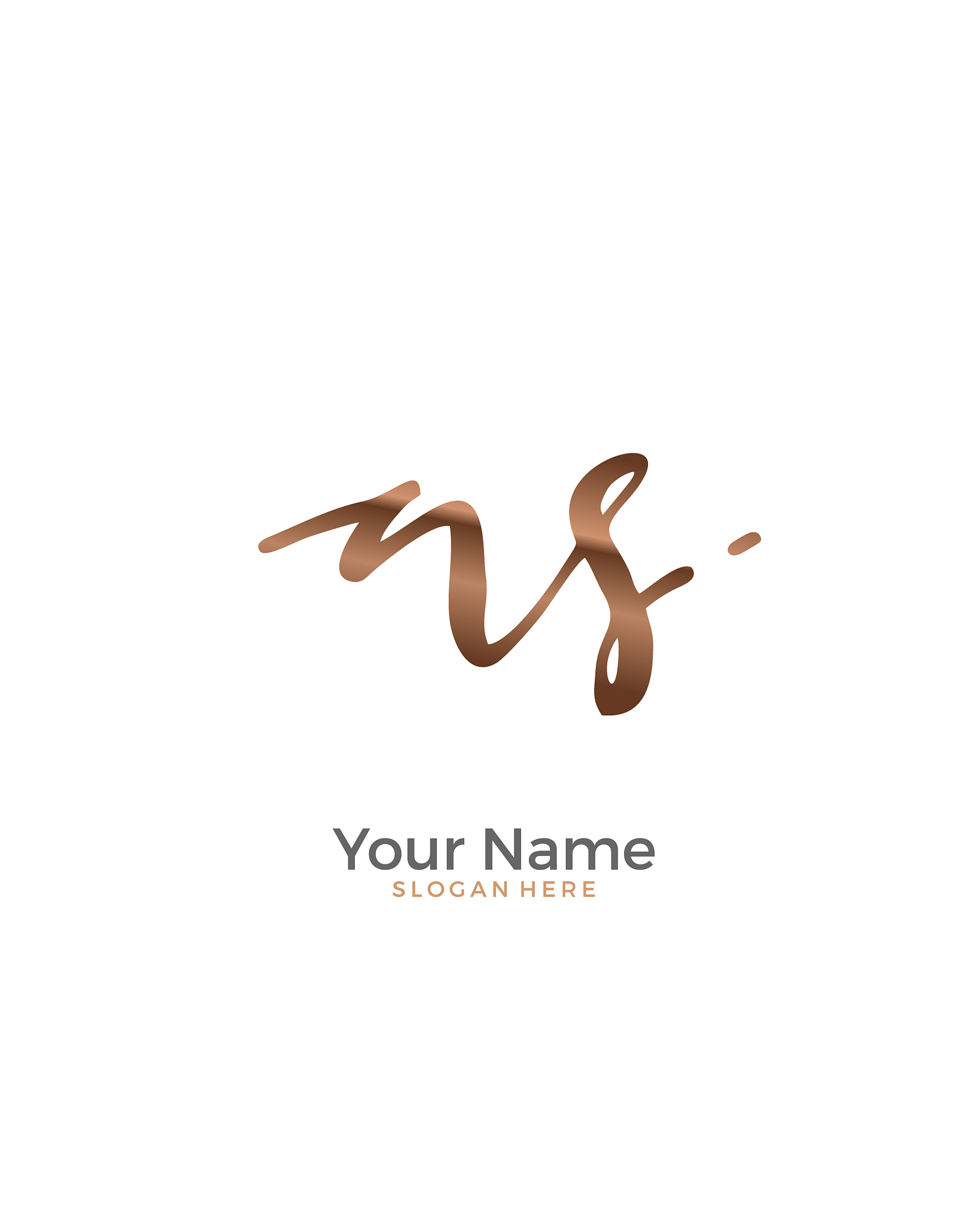n s ns initial logo signature handwriting