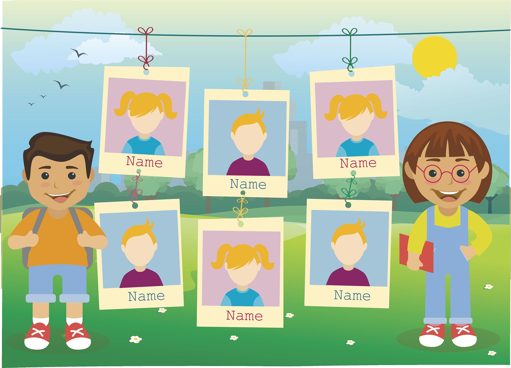 yearbook and kids