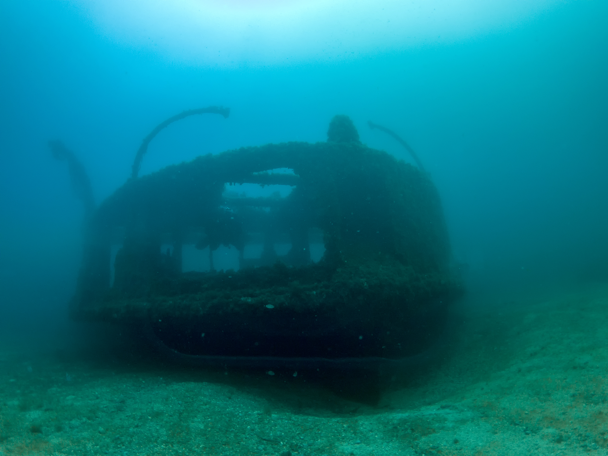wreck of the scot craig near the popeye village, mellieha in mal