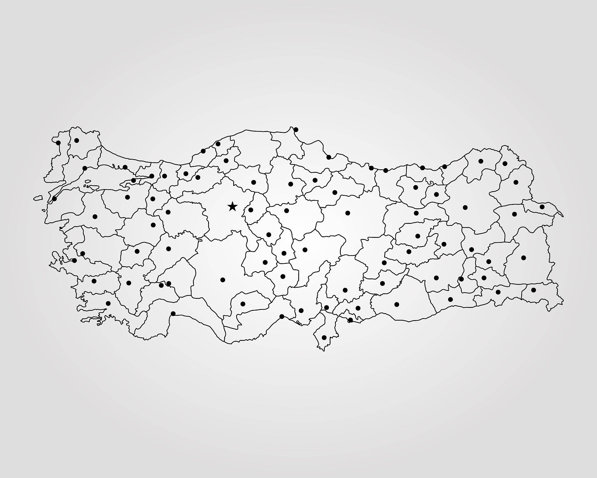 map of turkey