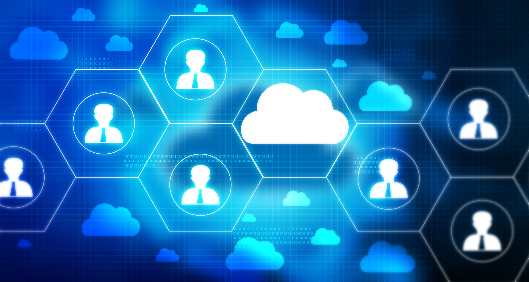 cloud computing. communication network concept