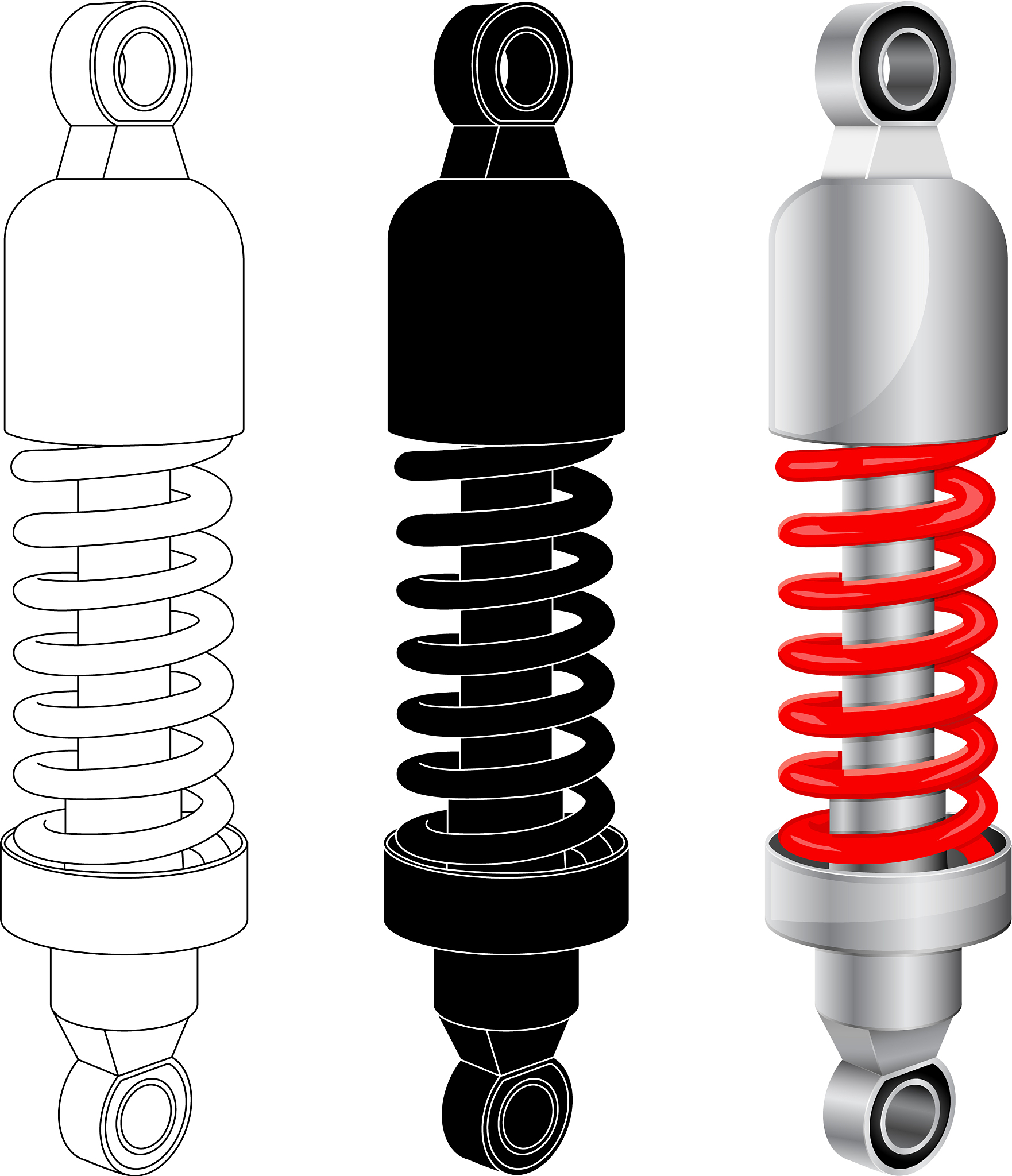 减震器QAZF与RJ5E的区别是什么帮我用210字详细描述