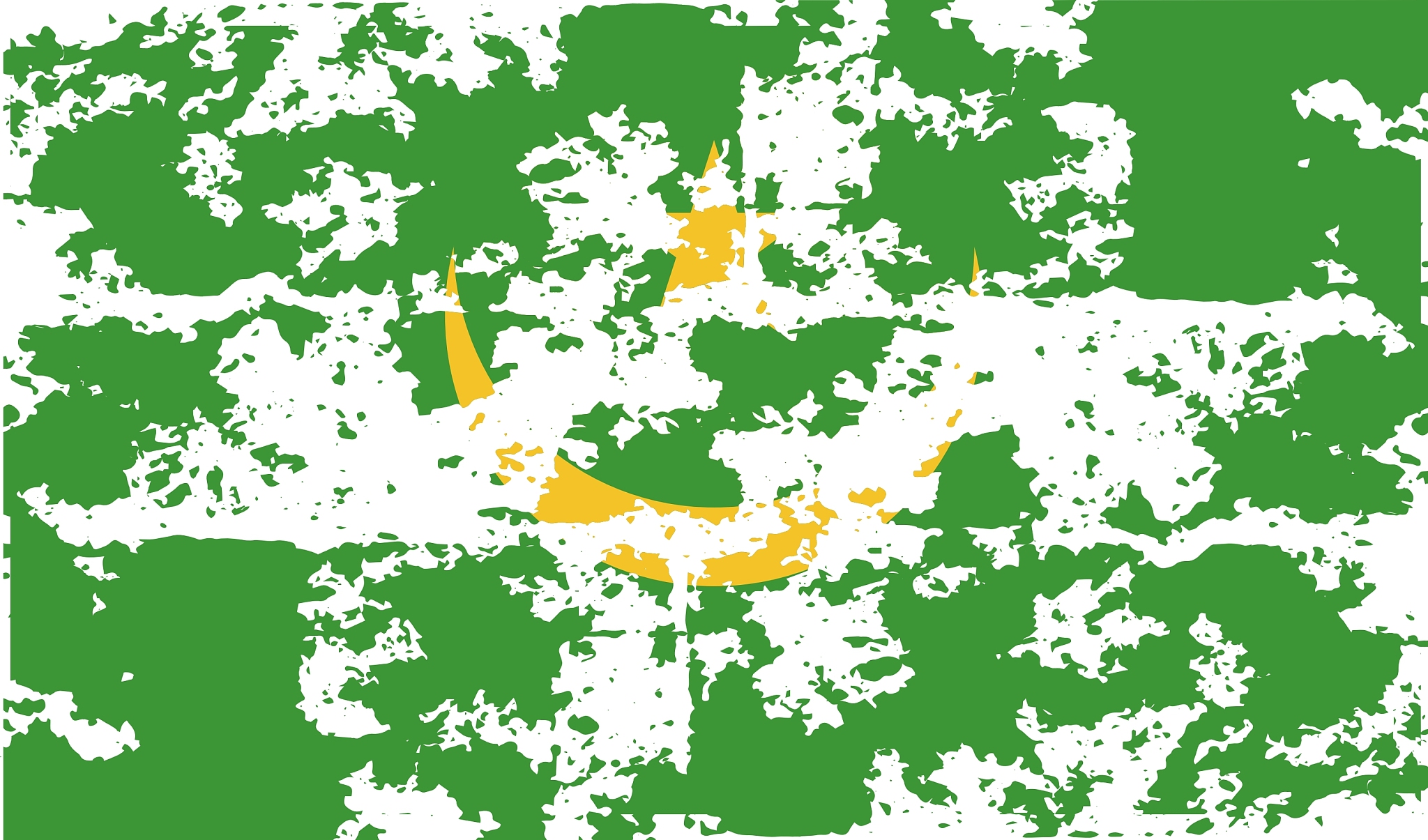 flag of mauritania with old texture