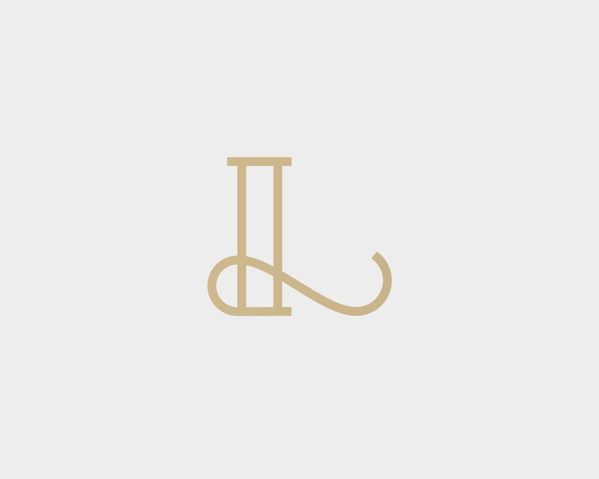 elegant line curve logotype premium letter