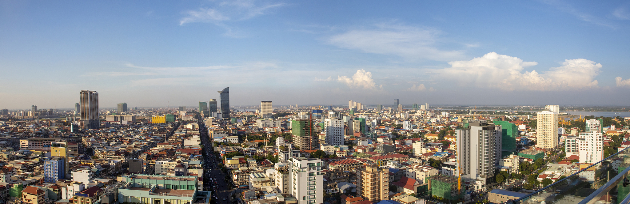 phnom penh over view at day time