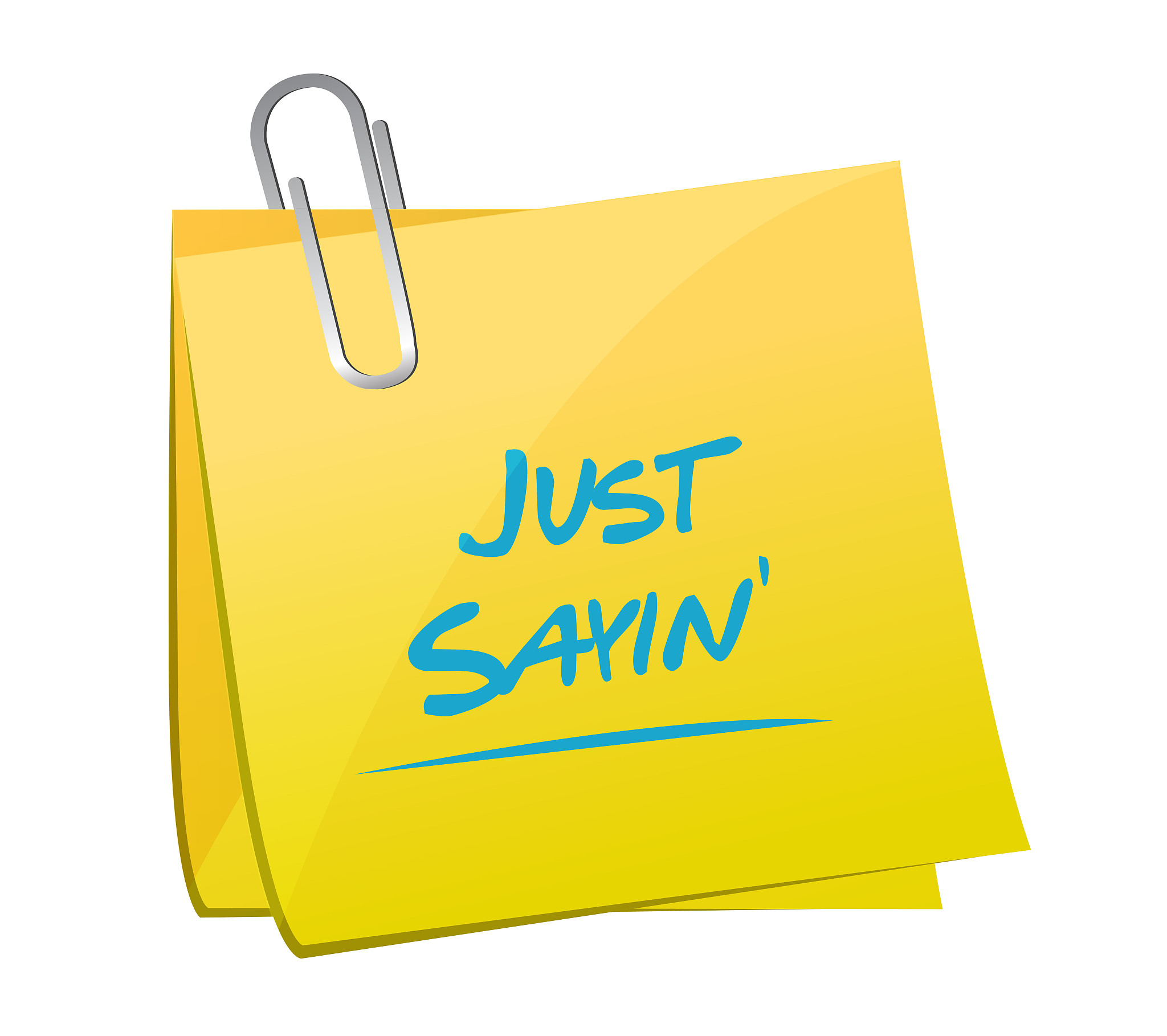 just saying post memo illustration design