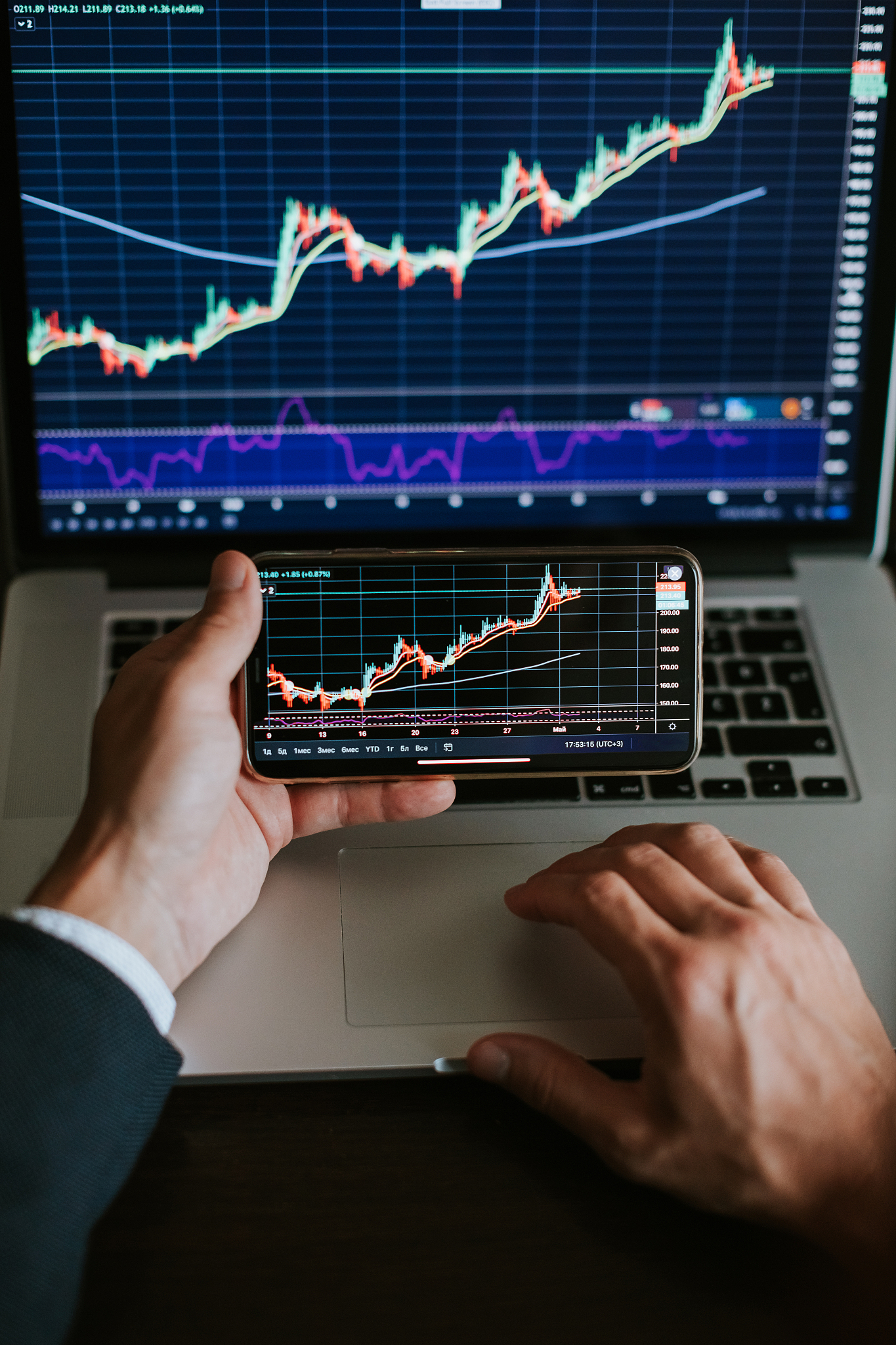 midsection of man using mobile phone