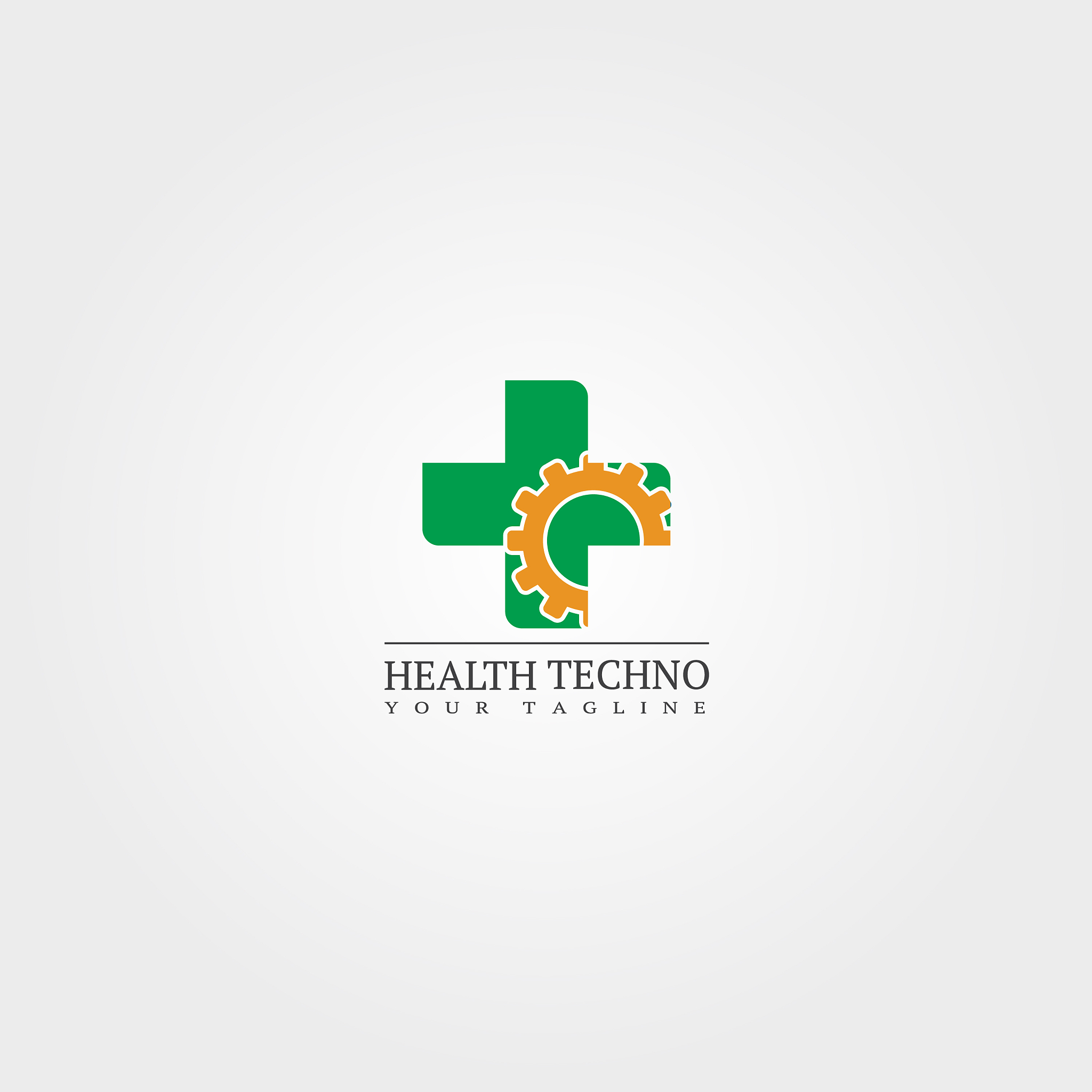 digital health icon template logo technology for