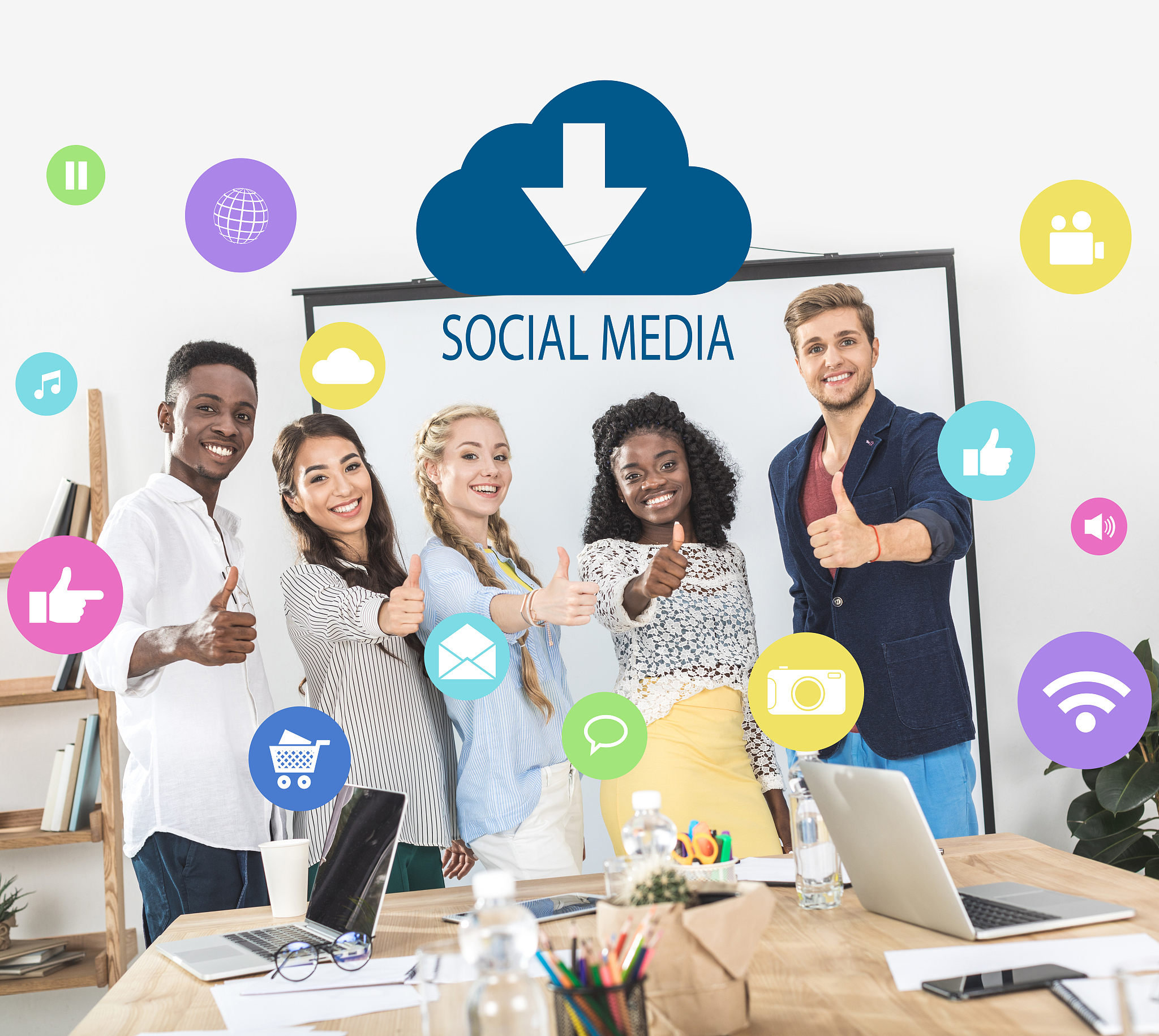 social media concept