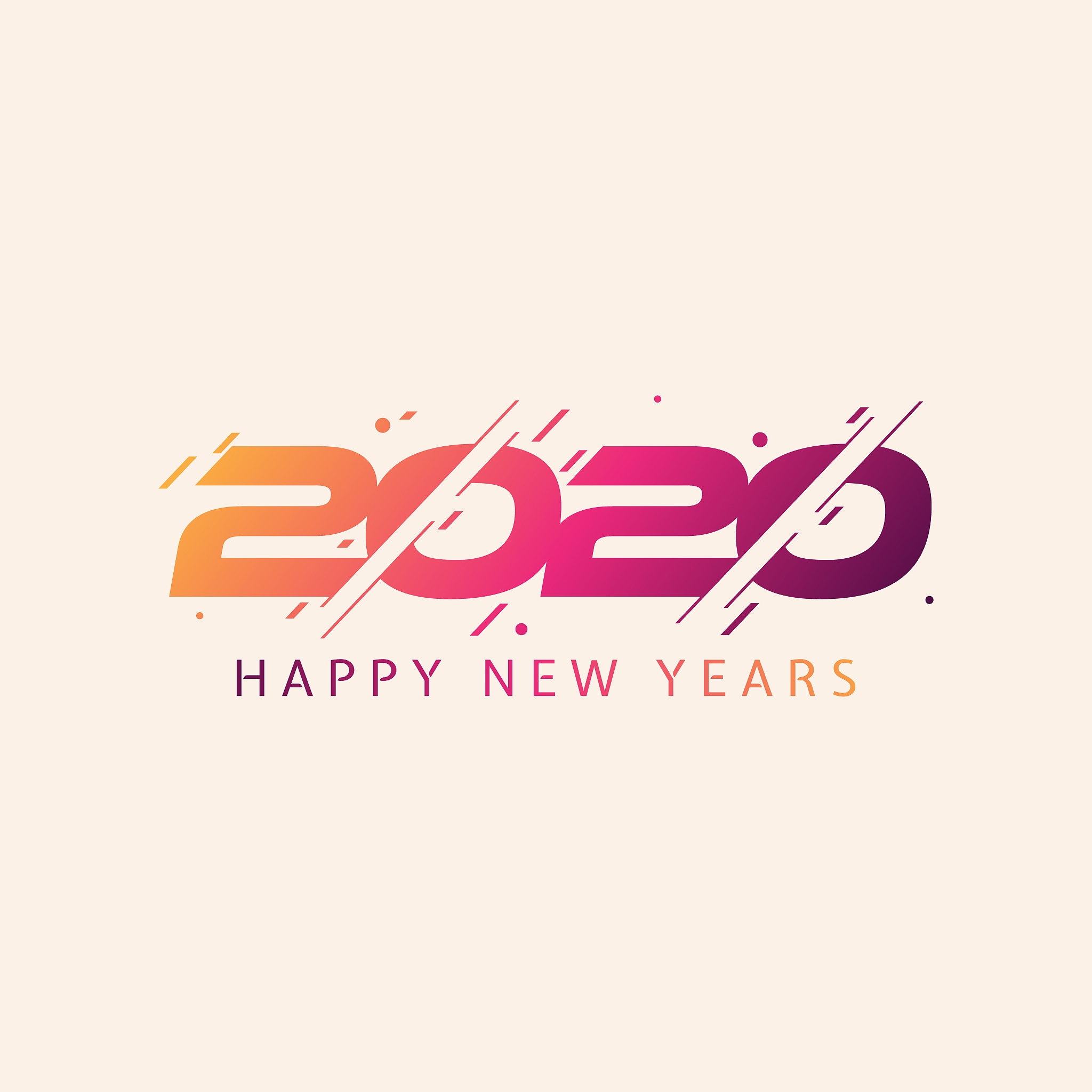 modern and colorful design 2020 happy new year design template f