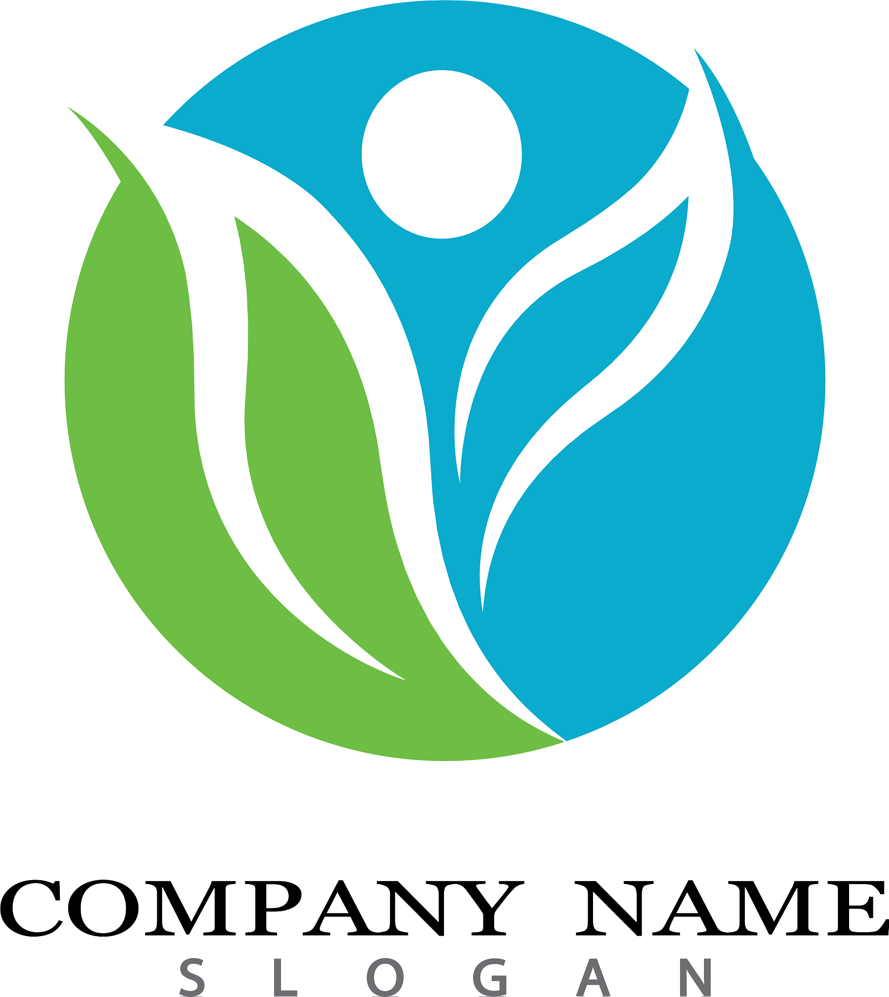 wellness logo template icon