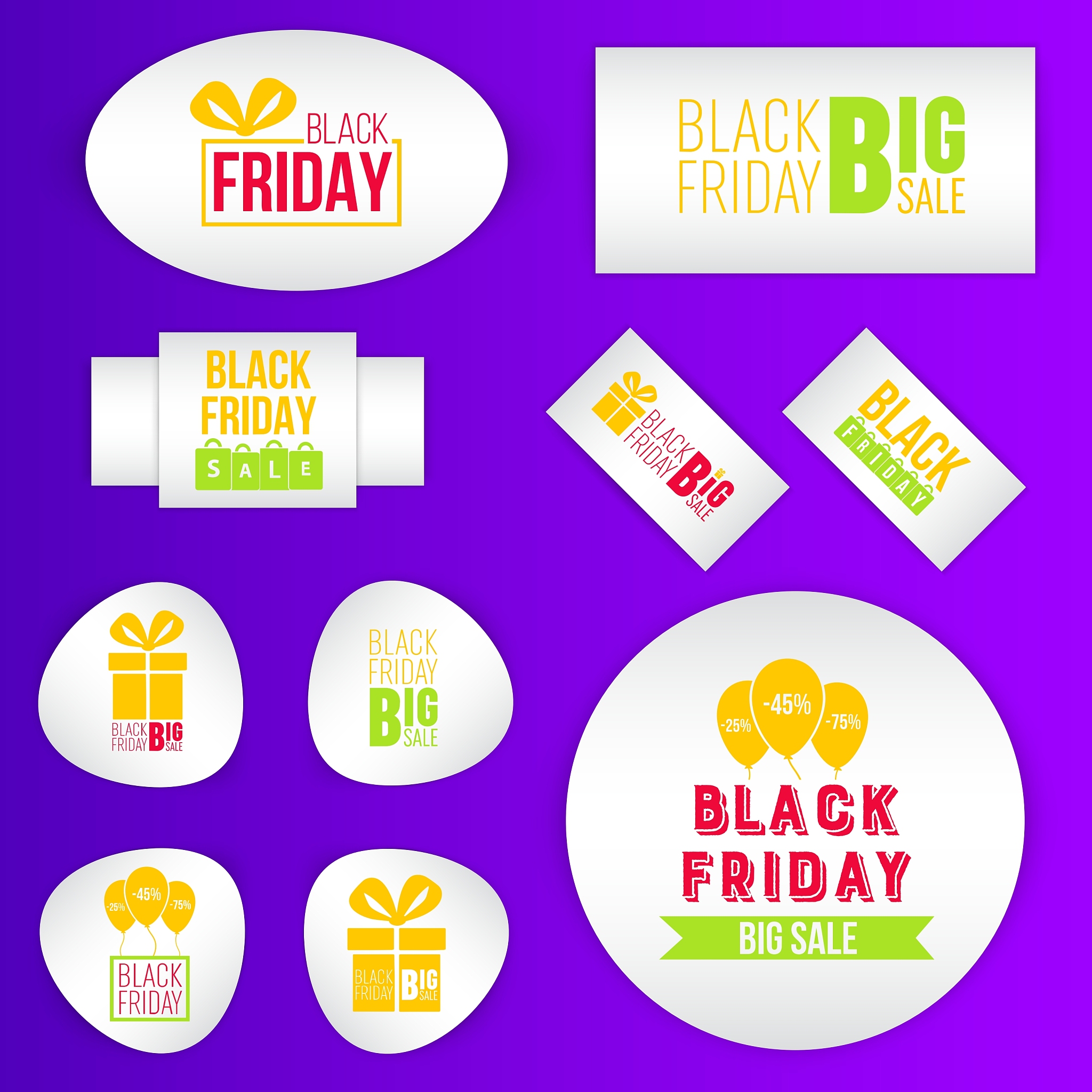abstract black friday sale layout
