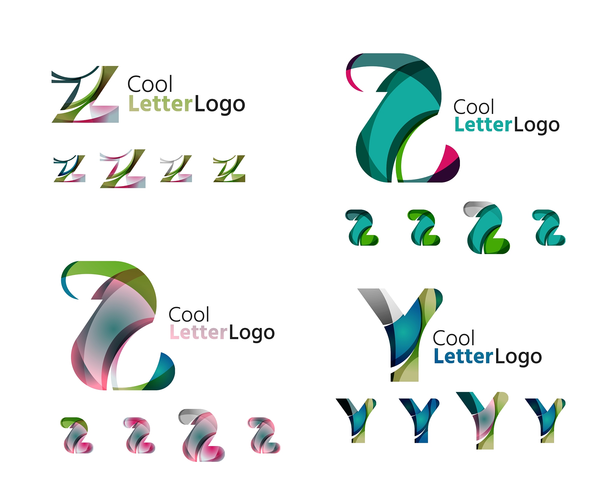 letter business emblem collection