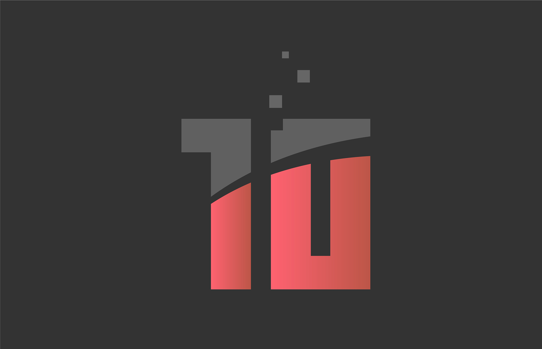 orange grey number 10 for logo icon design