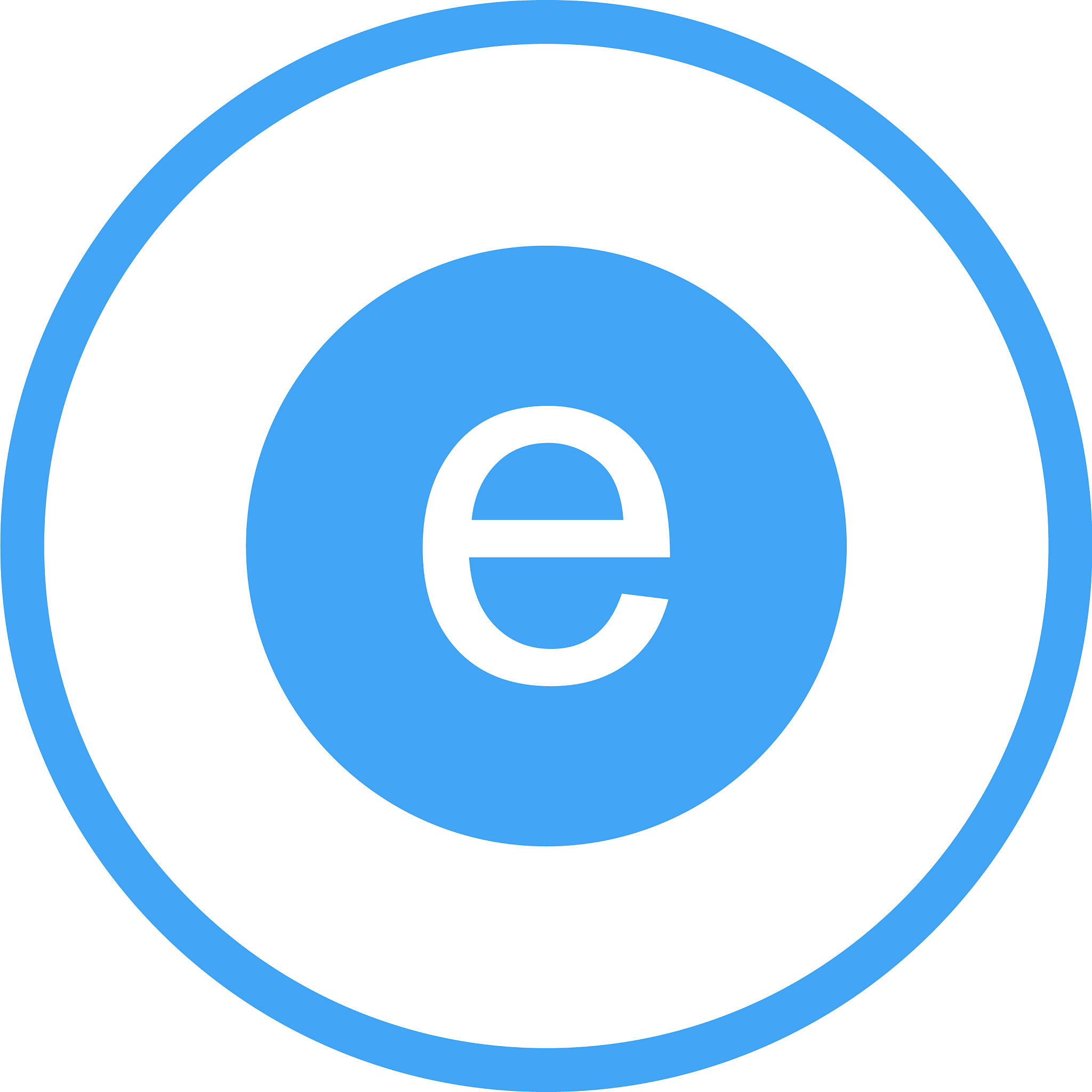 beautiful edge glyph icon