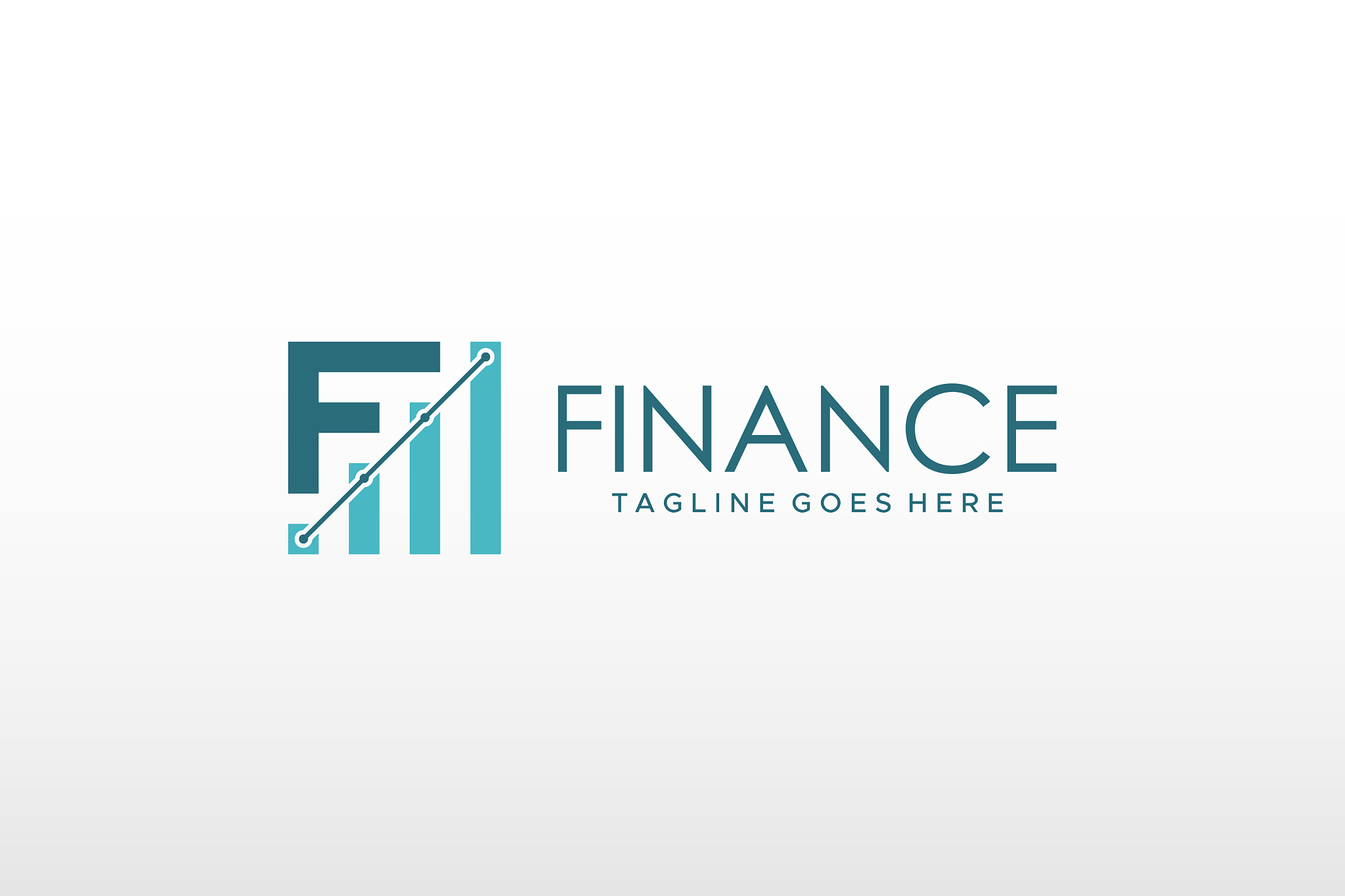 business logo letter f finance flat logo