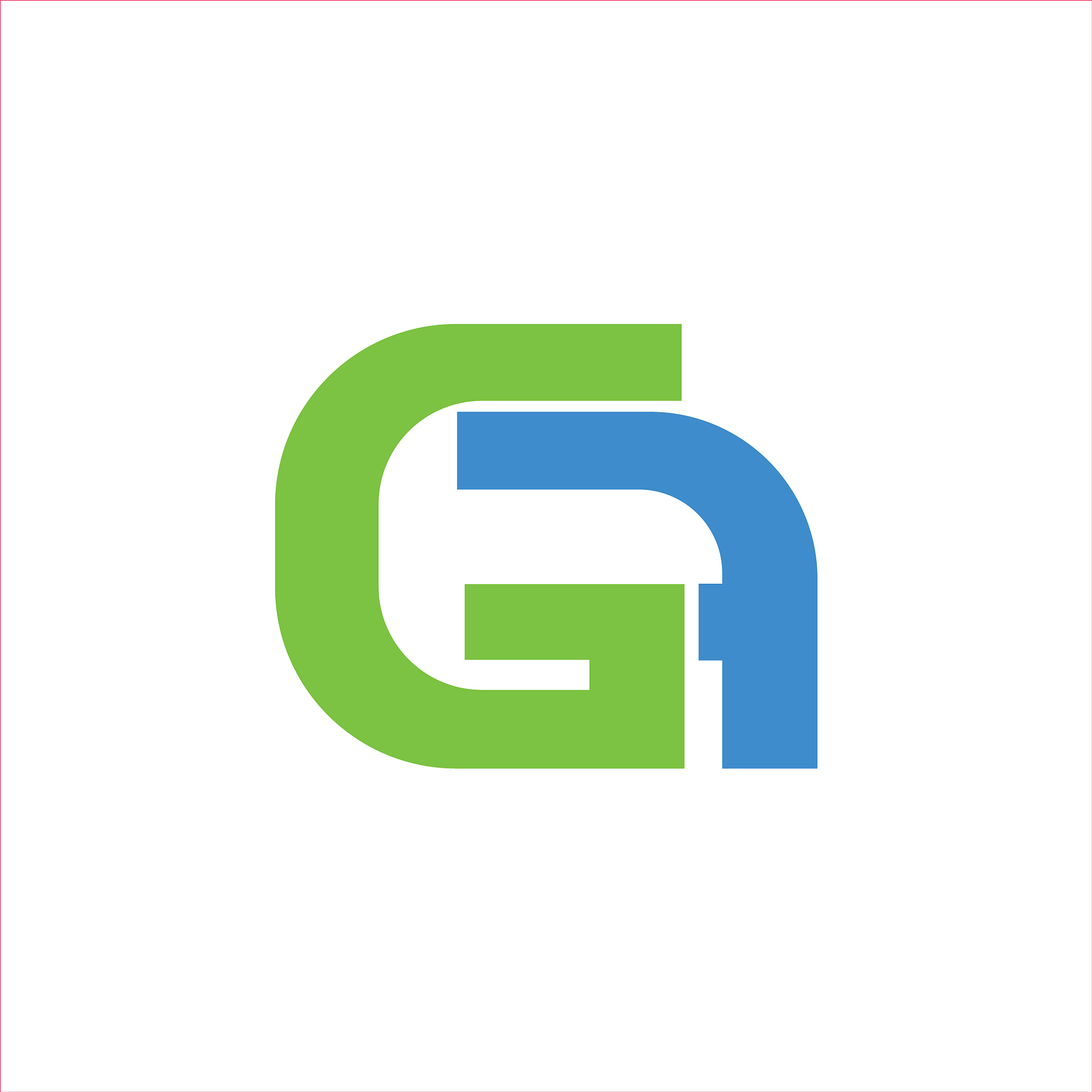 initial letter gf or fg logo design template