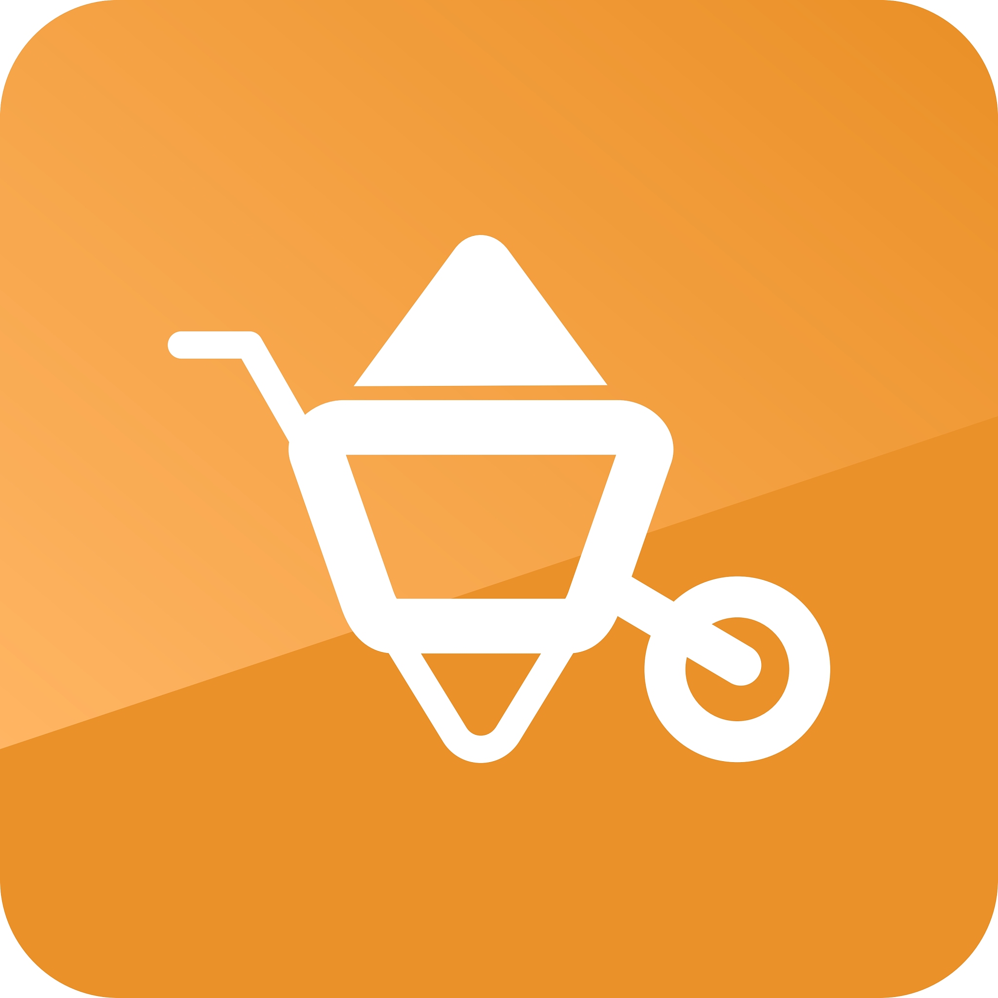 wheelbarrow carts icon garden