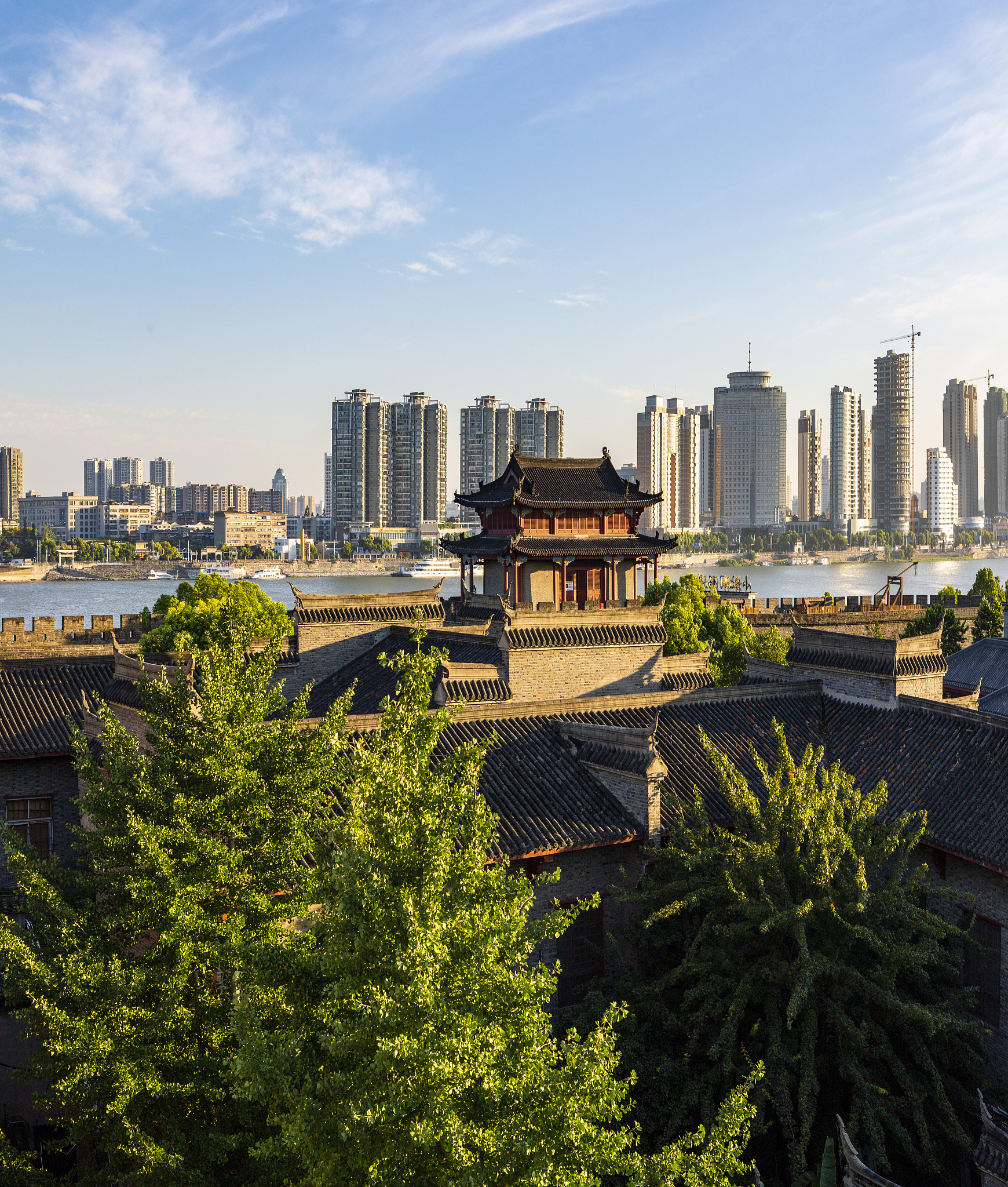 襄阳古城风光南城北市