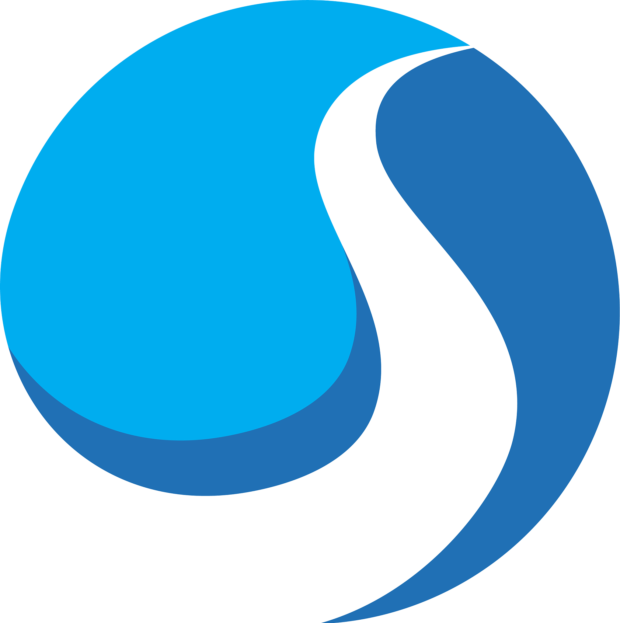 s letter river logo template icon