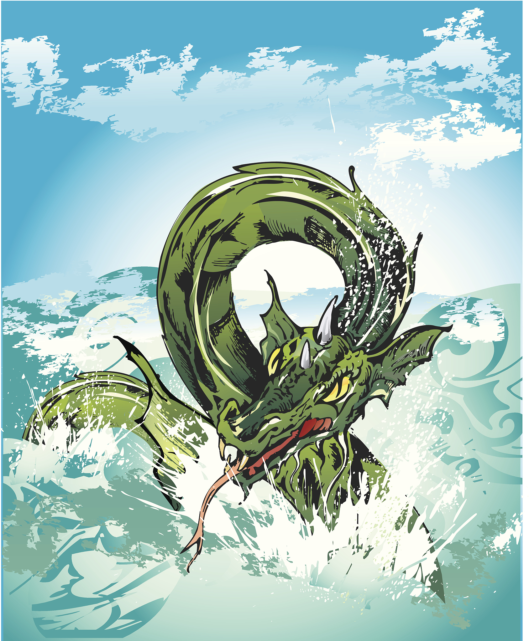 水龙王：中国神话中的海洋之神