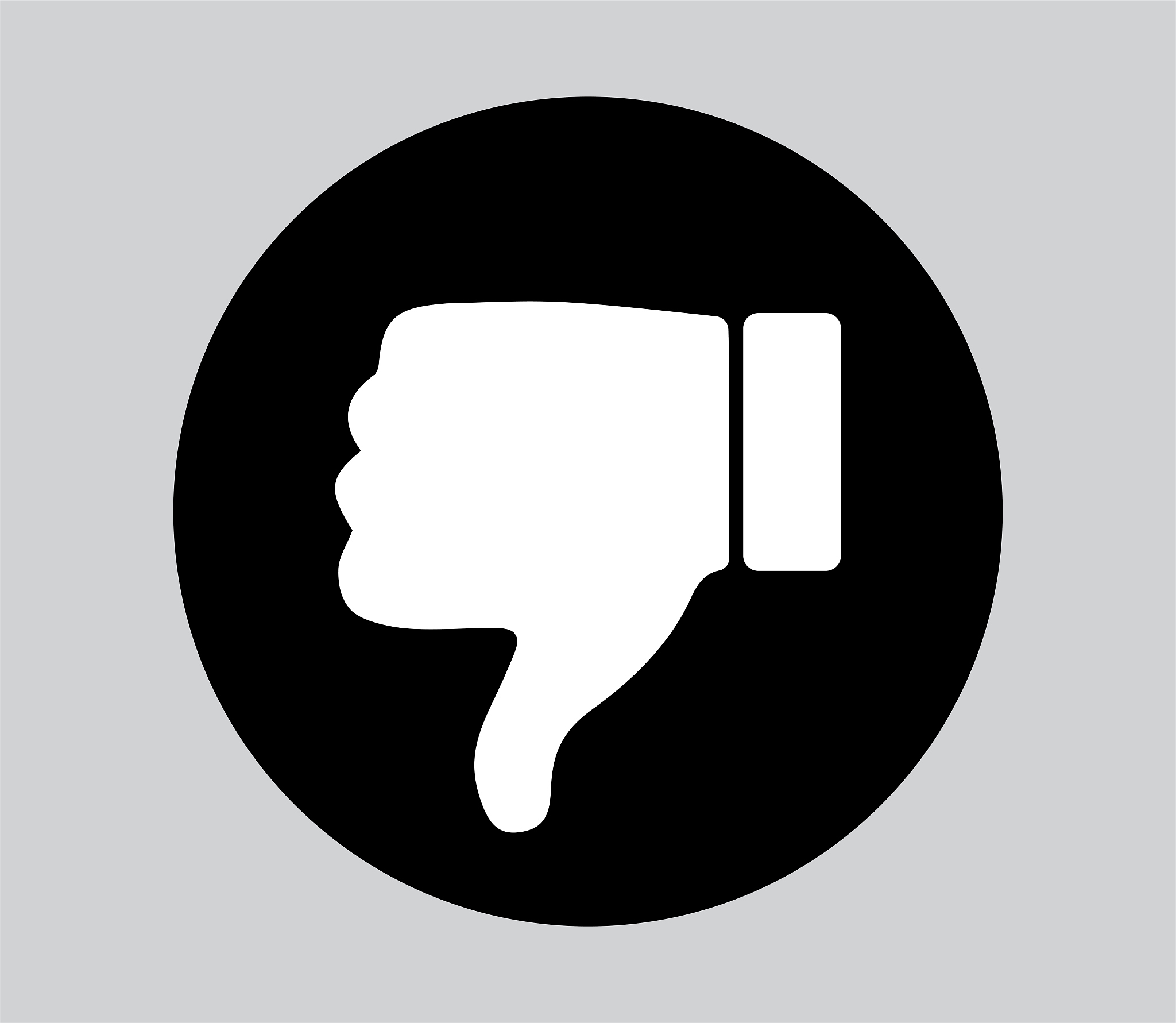 dislike icon, vector design